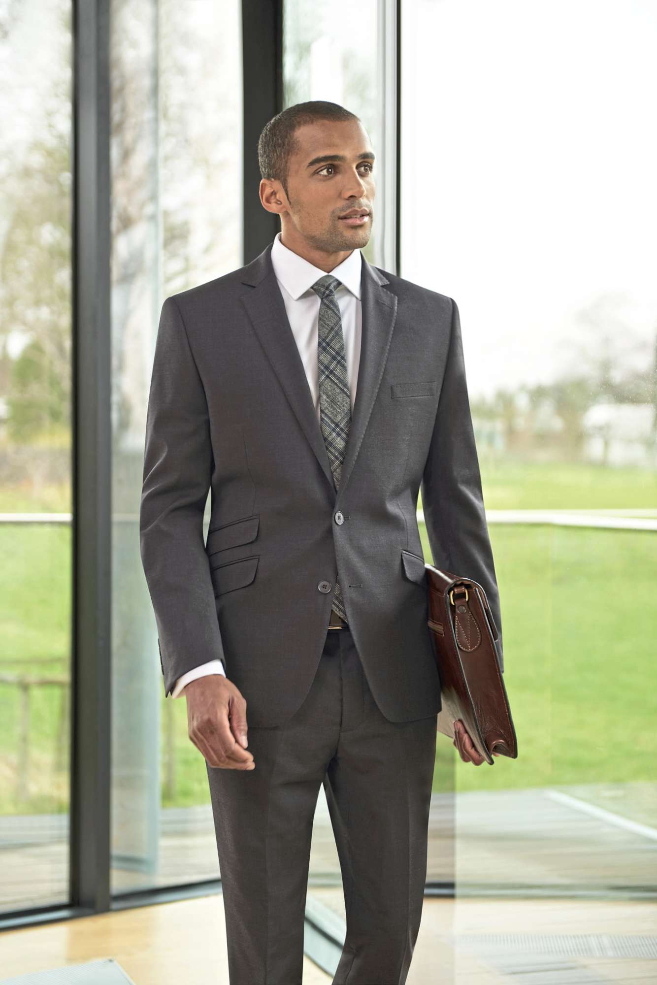 Slim Fit Sakko mit Brustleistentasche
