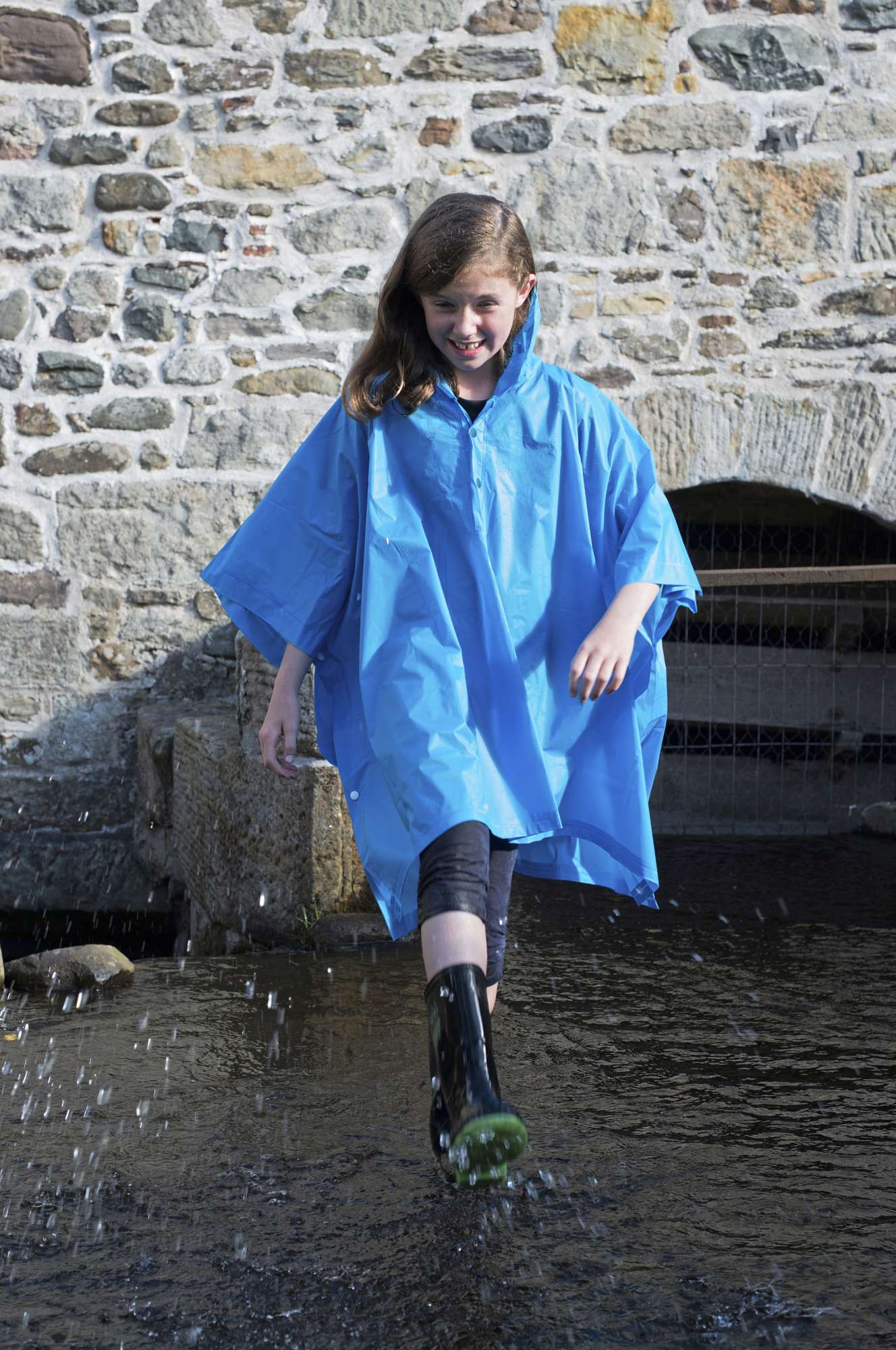 Regenponcho mit Tragetasche für Kinder
