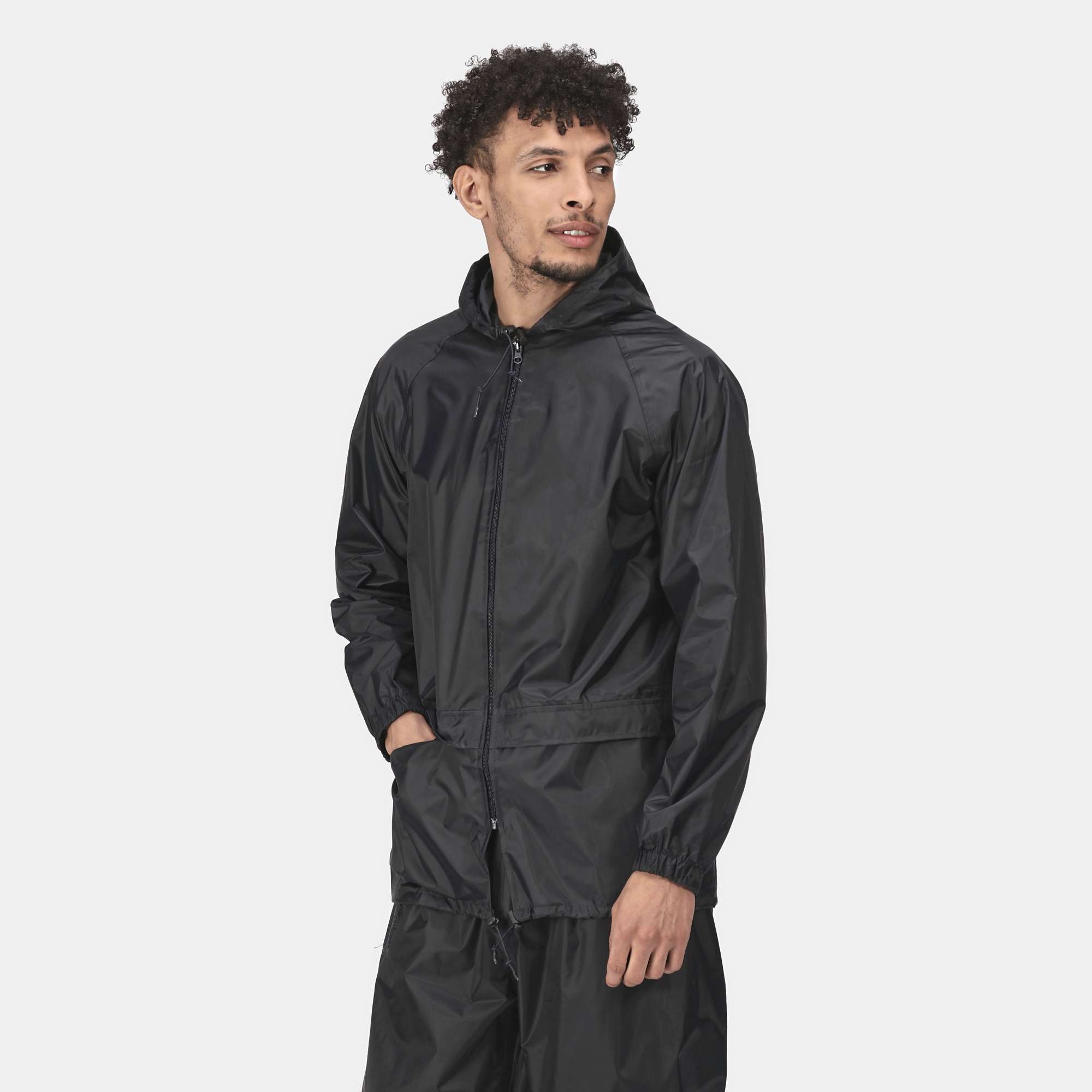 Regatta Professional Wasserdichte Herren Regenjacke mit Kapuze in, Navy L, RG408N