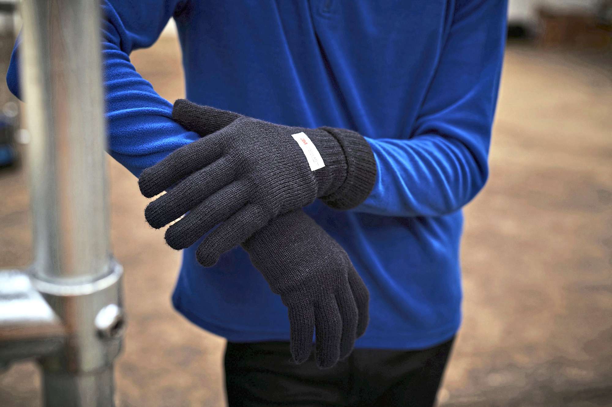 Regatta Professional Thinsulate Handschuhe mit Ripp-Strickbündchen, Black One Size, RG207