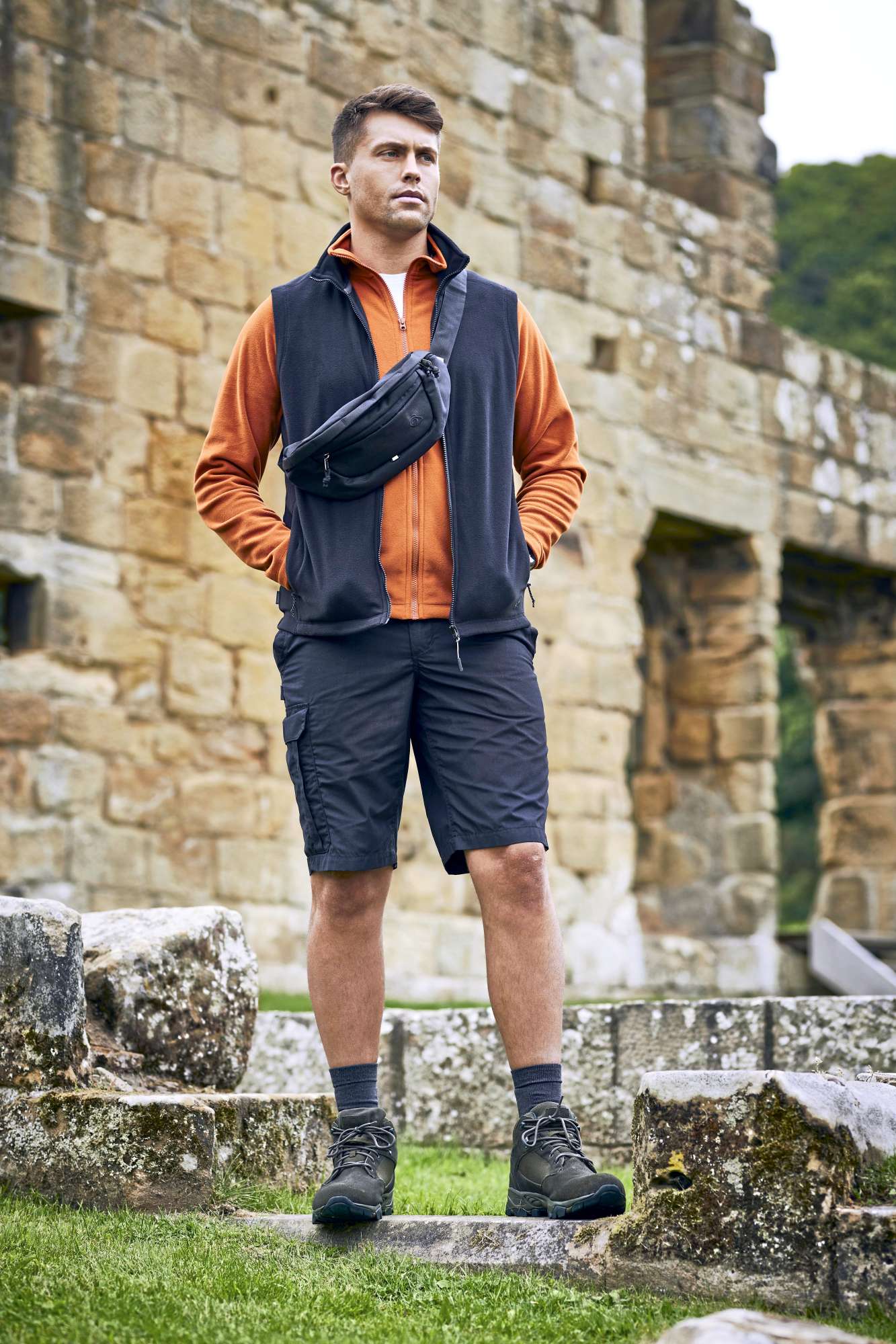 Microfleece-Weste aus recyceltem Polyester