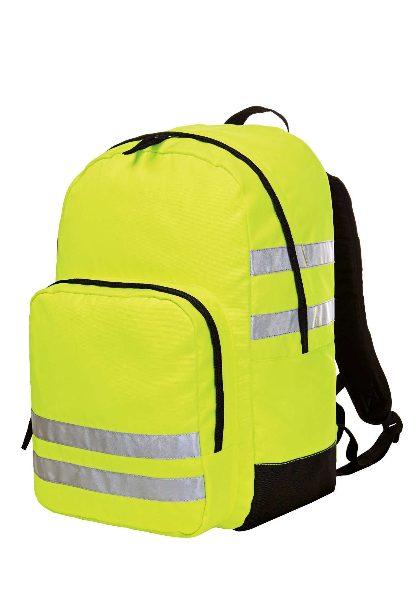 Neon Gelber Reflexrucksack mit Organizer