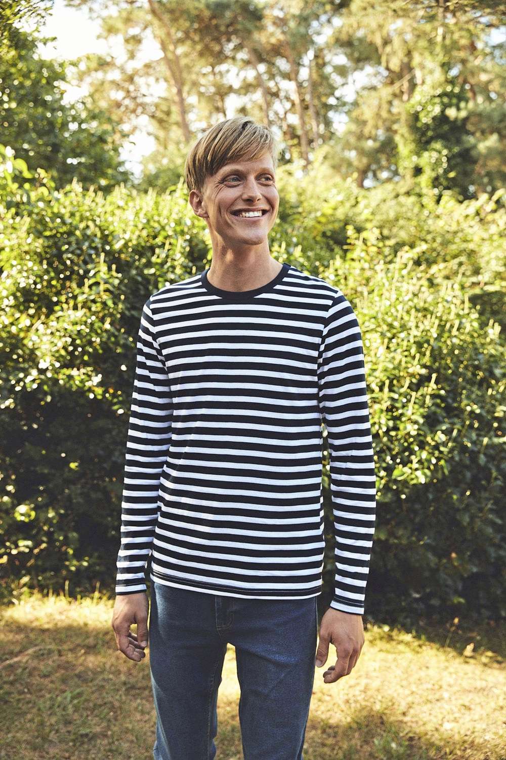 Langarm T-Shirt aus Bio-Baumwolle für Herren