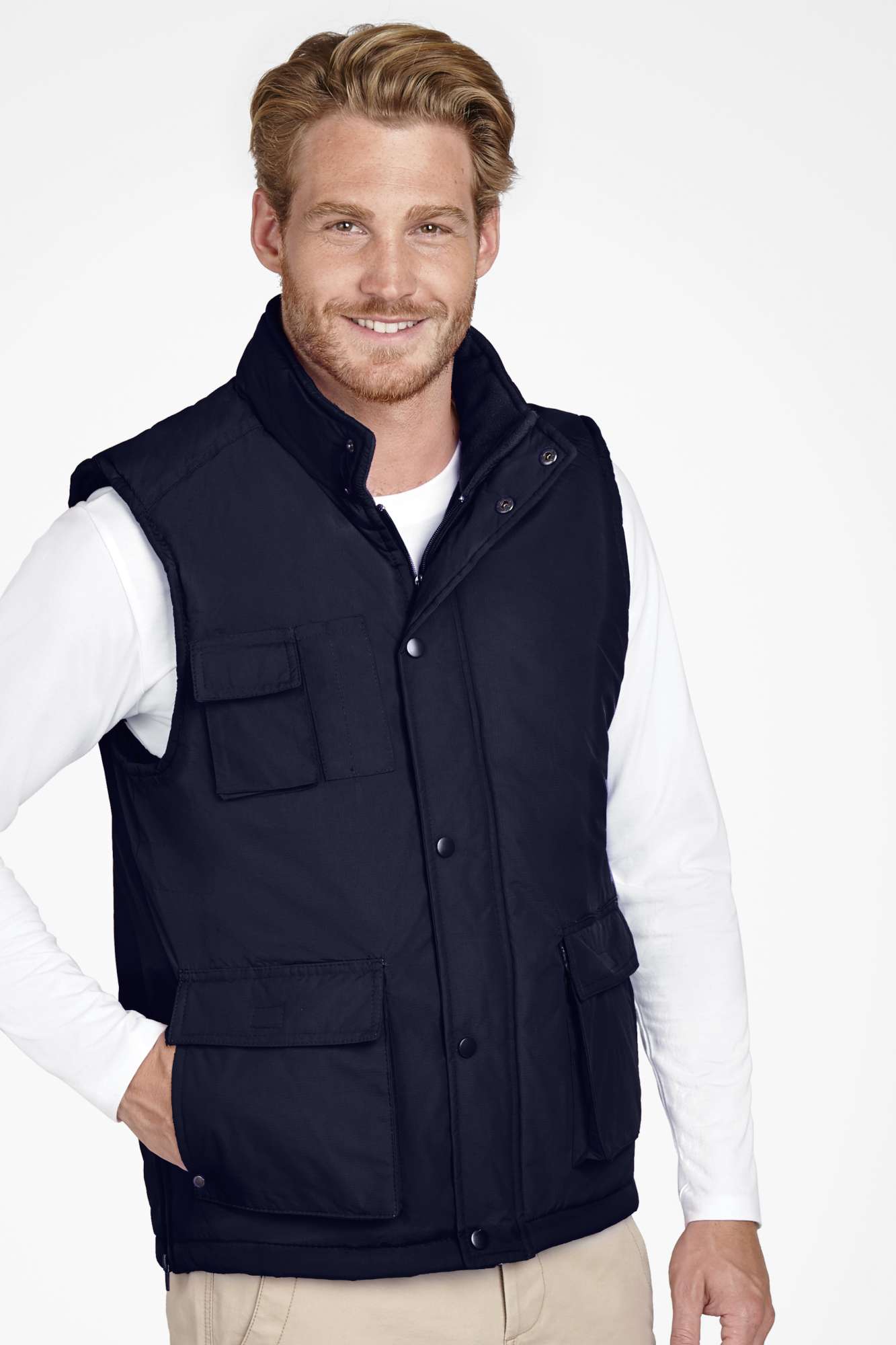 Ripstop Bodywarmer Wells mit Fleece-Futter