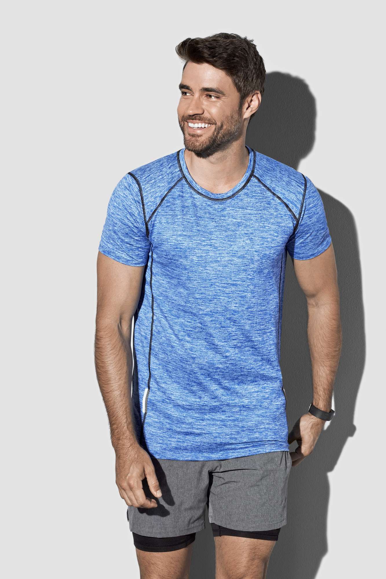 Recyceltes Sport-T-Shirt mit Reflektoren