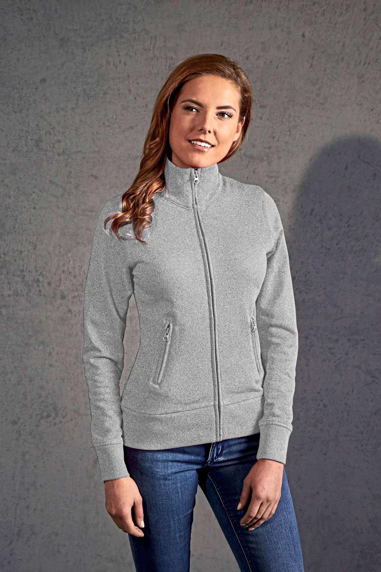 Jacket mit Stehkragen, Slim-Cut für Damen