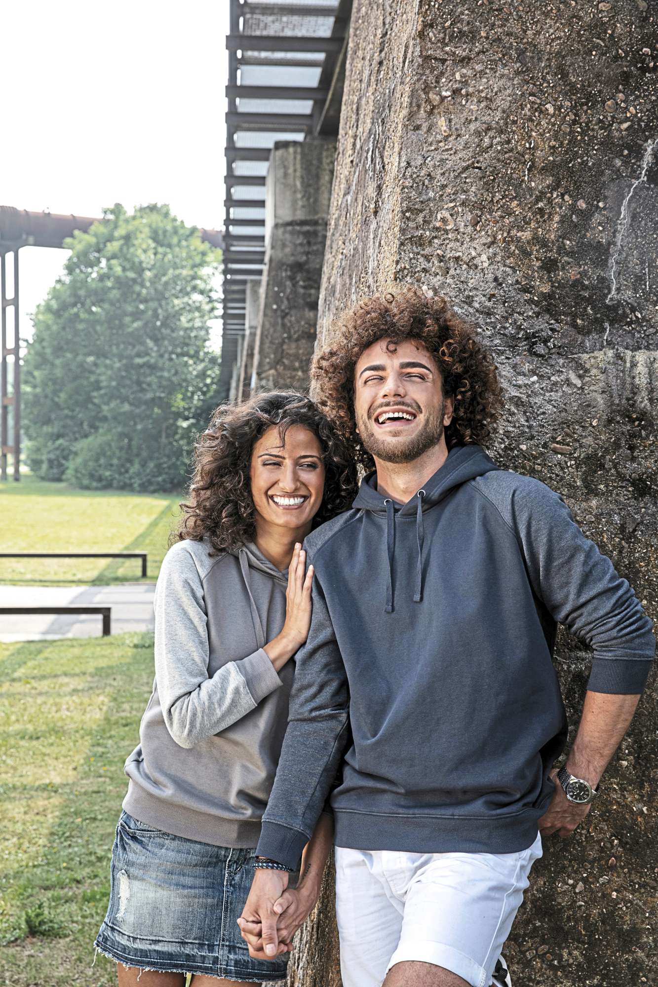 Miners Mate Baumwoll-Hoodie mit Raglanärmeln, Grey Solid/Heather Grey L, MY611