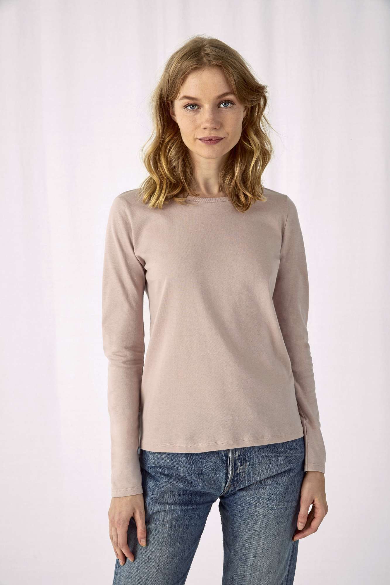 T-Shirt #E150 Langarm Baumwolle für Damen