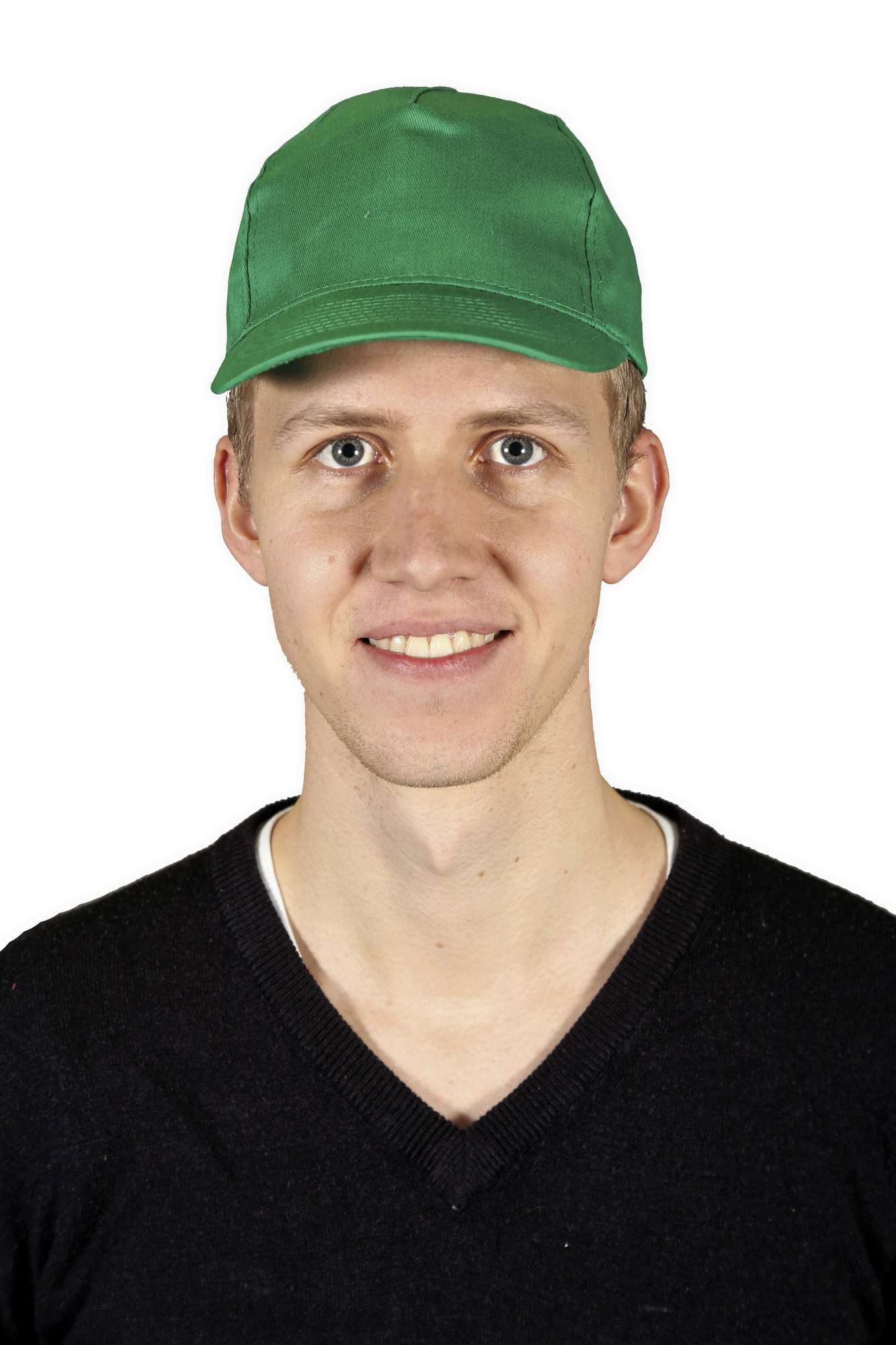 5-Panel-Cap mit gebogenem Schirm