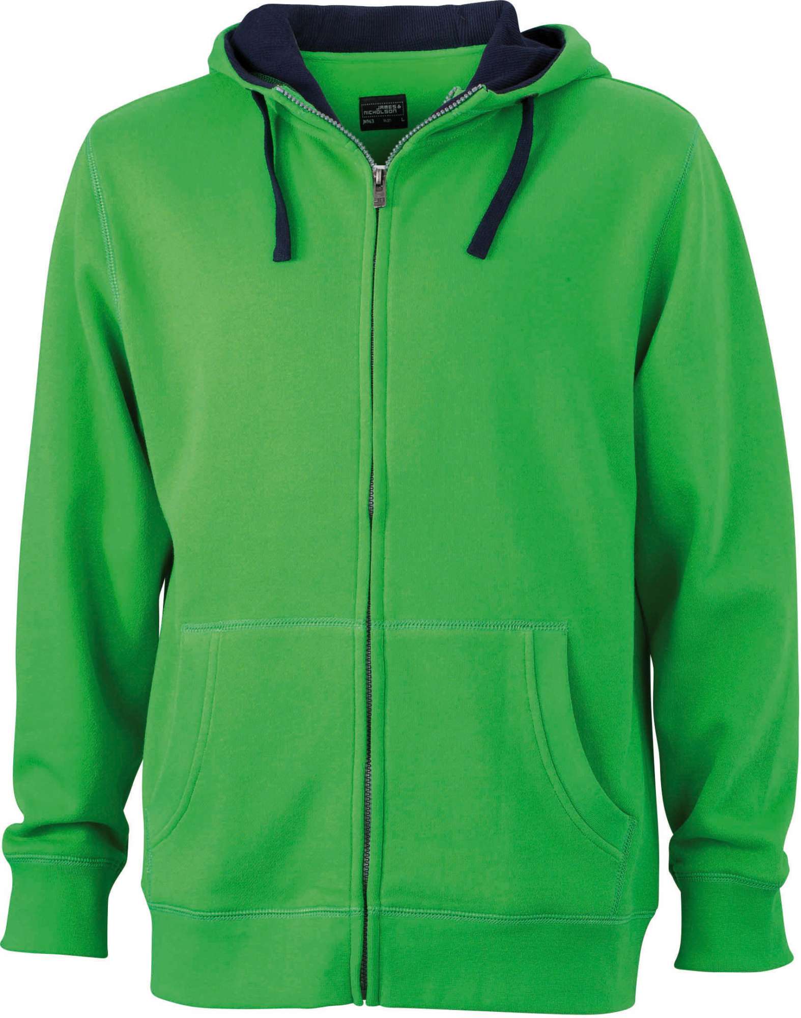 Sweat-Zip-Hoody mit Kapuze für Herren