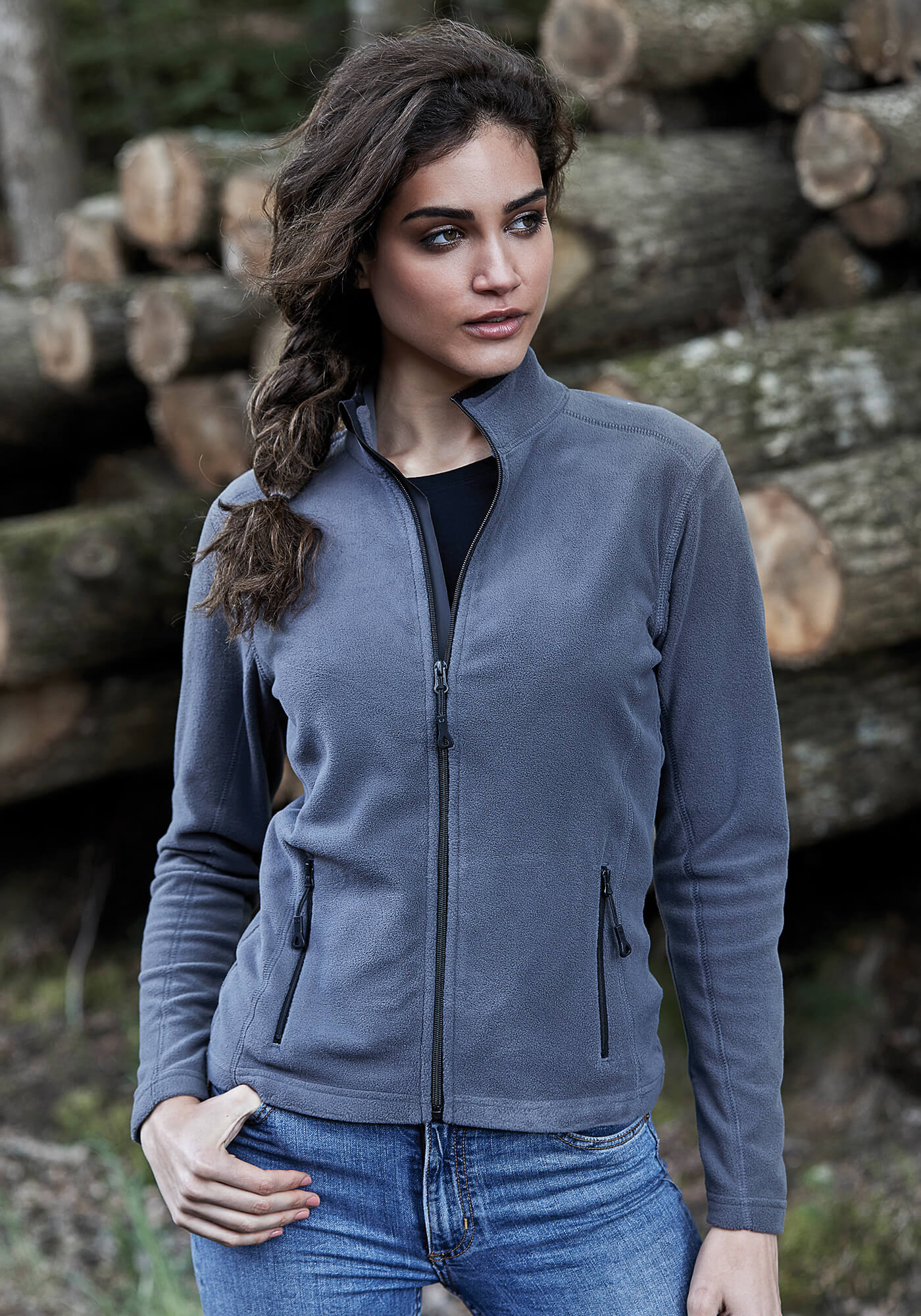 Fleecejacke mit Antipilling-Microfleece für Damen