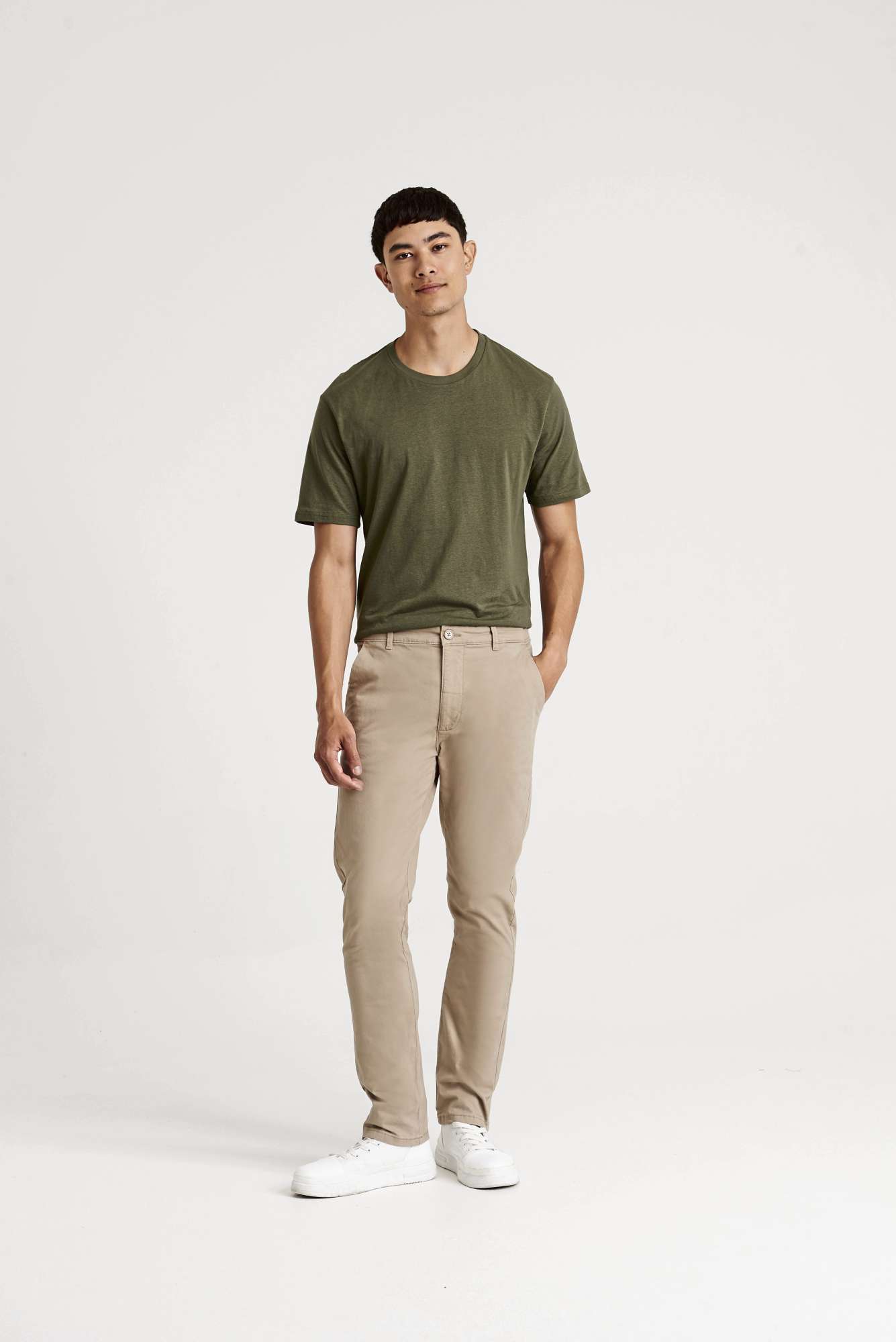 So Denim Slim Fit Chinohose aus Stretch-Twill, Black 32/31, SD020