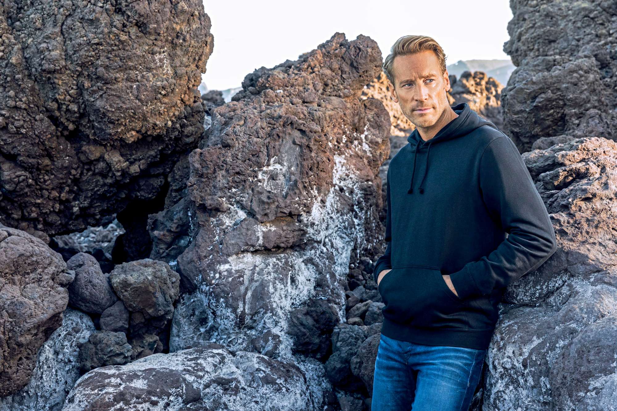Hoody 80/20 mit Kordelkapuze für Herren