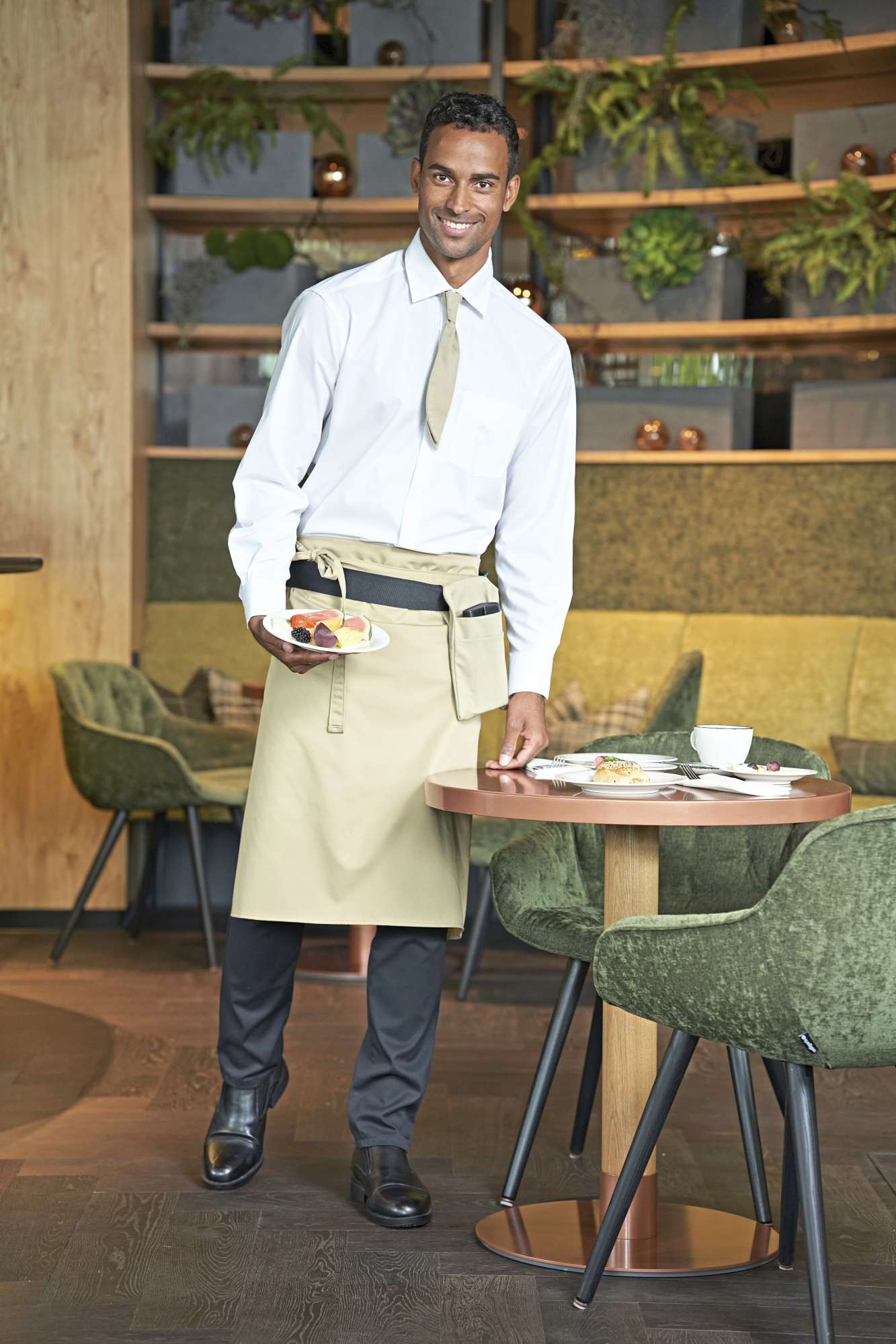 Bistro-Apron Roma 80 aus Polyester-Baumwolle