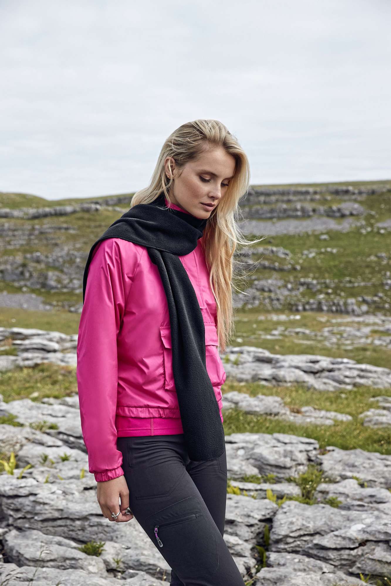 Recycelt Fleece-Schal mit Antipilling Oberfläche