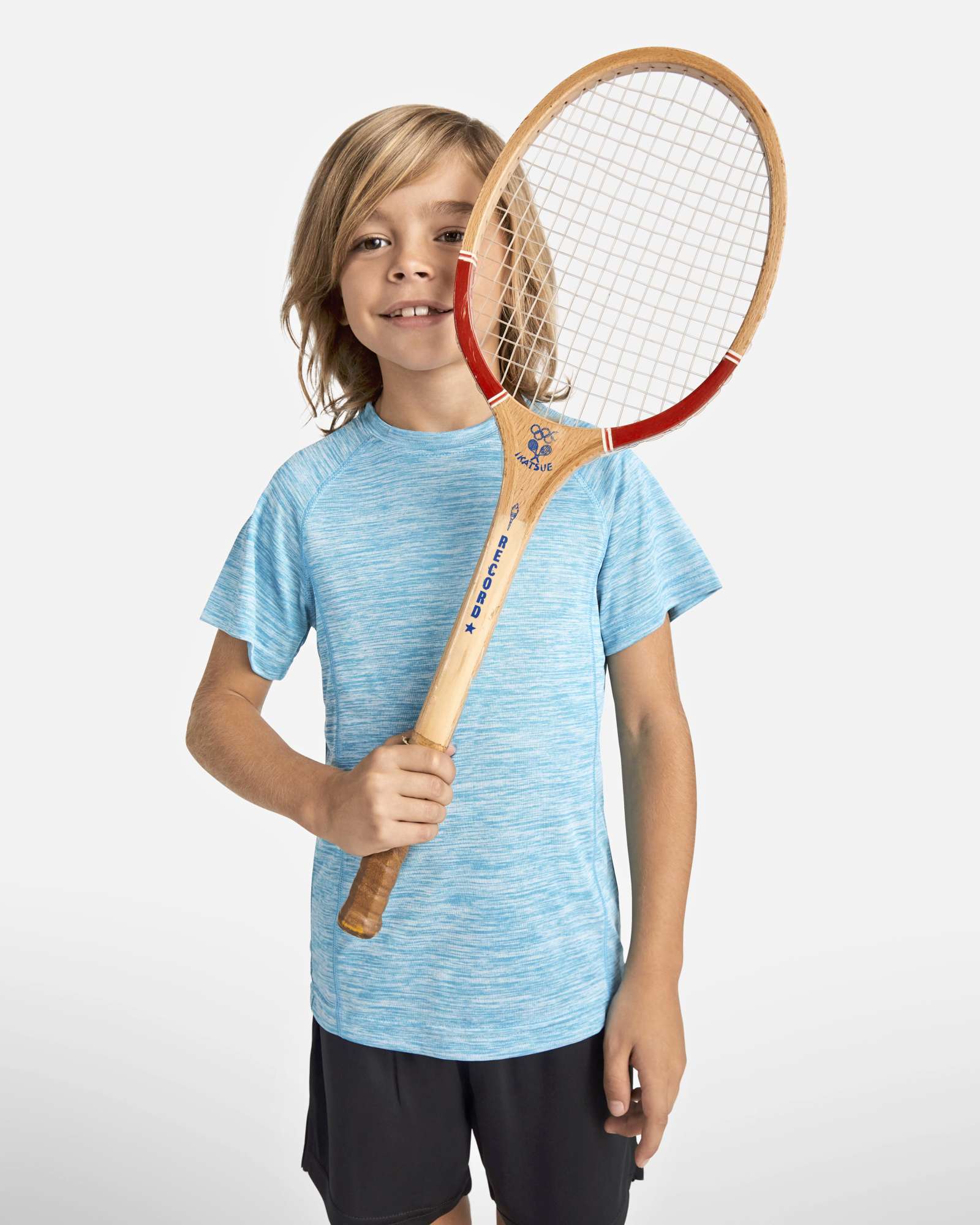 Roly Sport Kids´ Austin Funktions-T-Shirt Polyester, Heather Fluor Yellow 249 4 Jahre, RY6654K