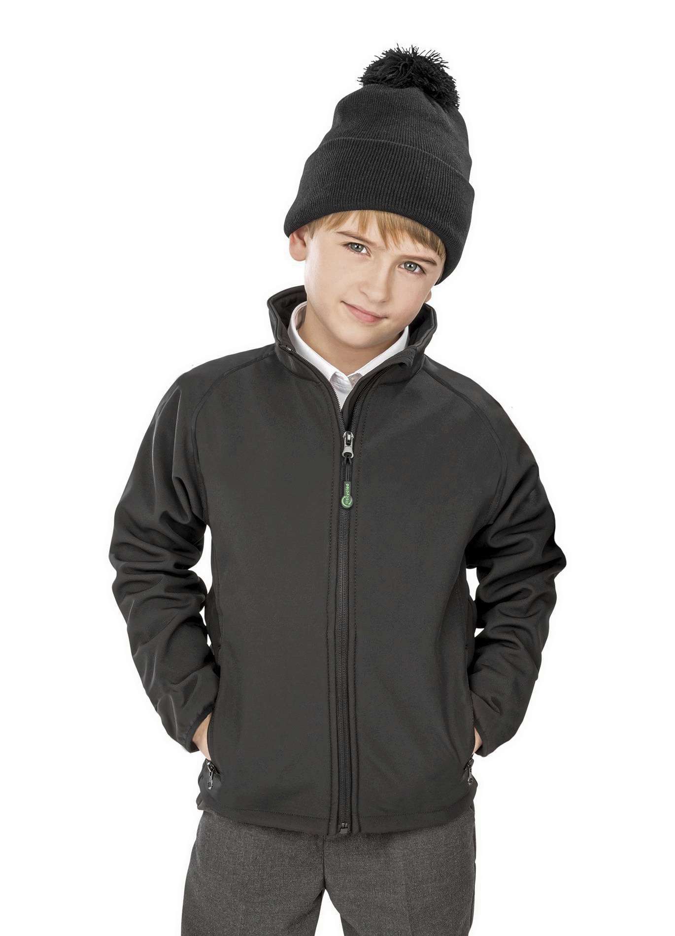 Recycelte 2-Layer Softshelljacke für Jugendliche