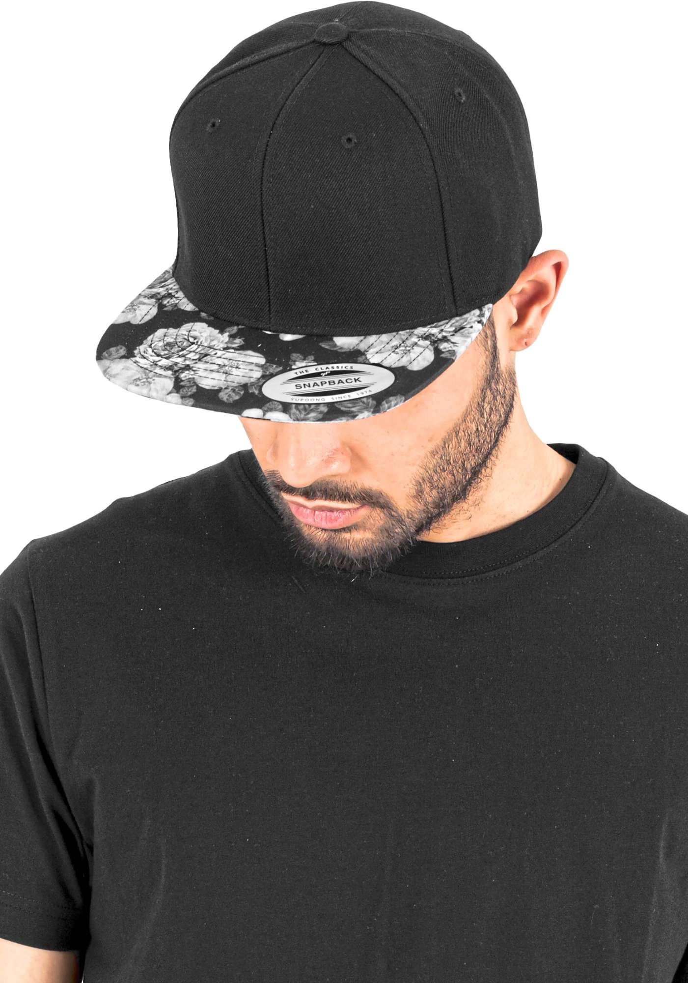 Roses Snapback Cap mit Wollmischung