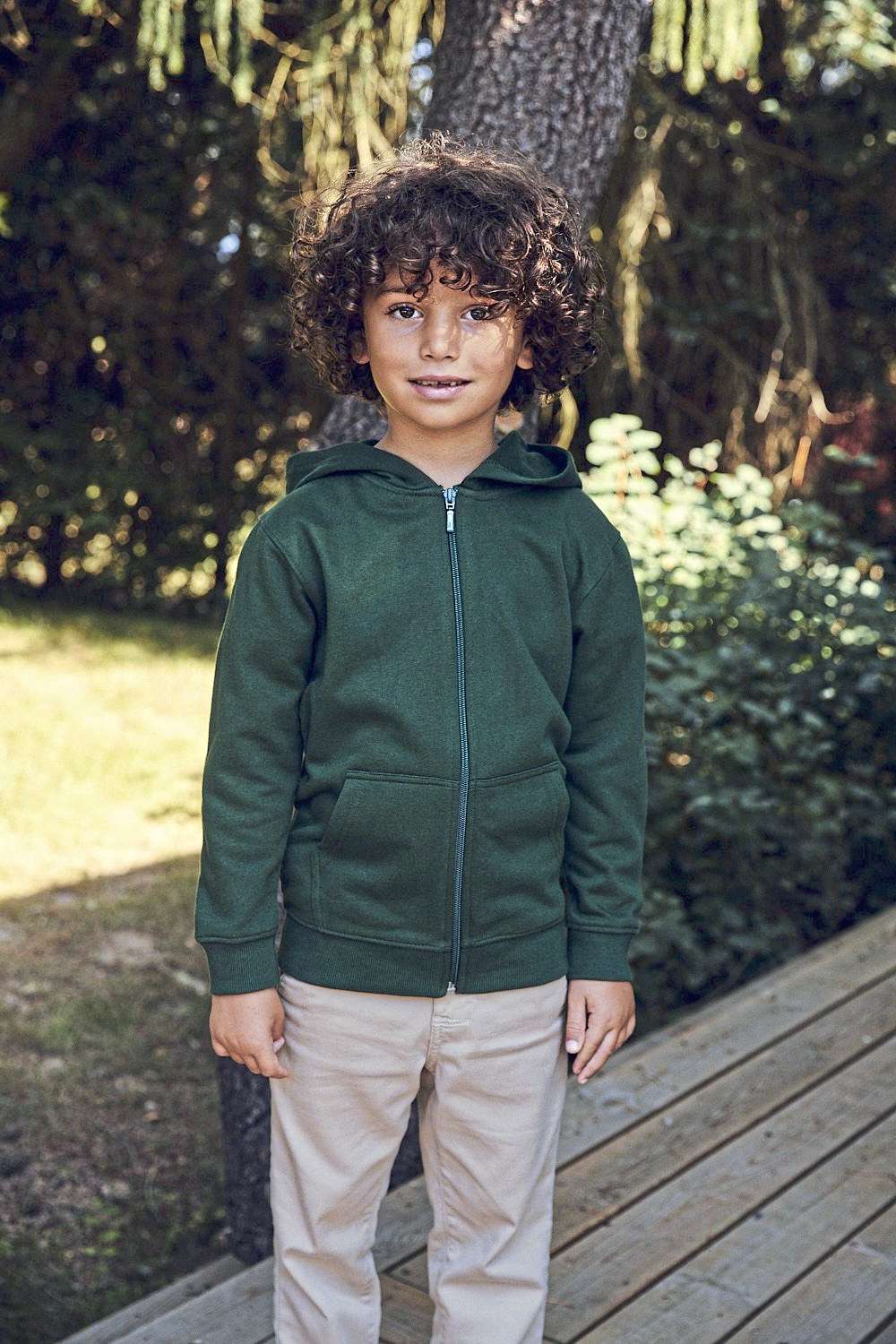 Fairtrade Kinder Zip Hoodie Bio-Baumwolle