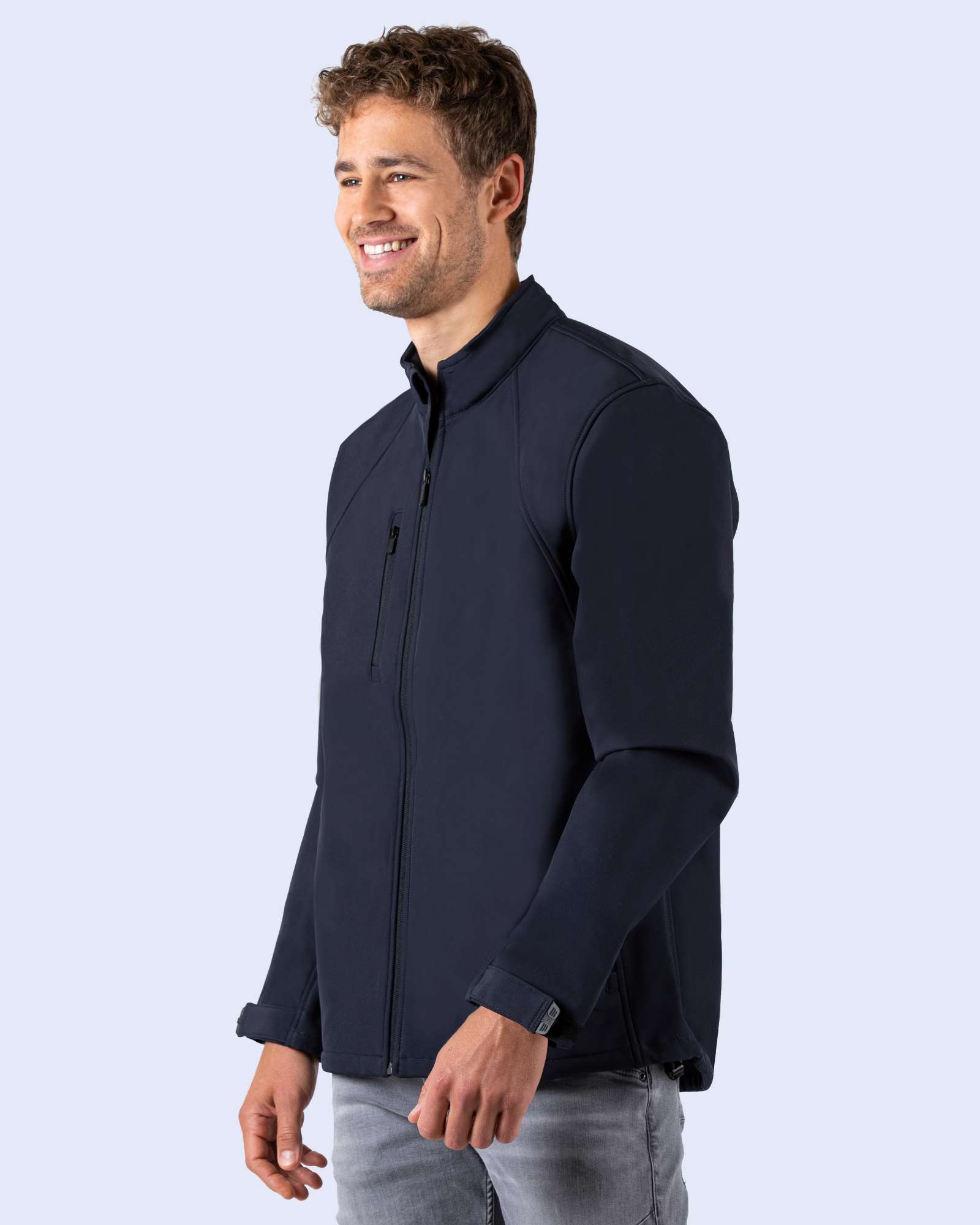 4-lagige Herren Softshell-Jacke mit Taschen