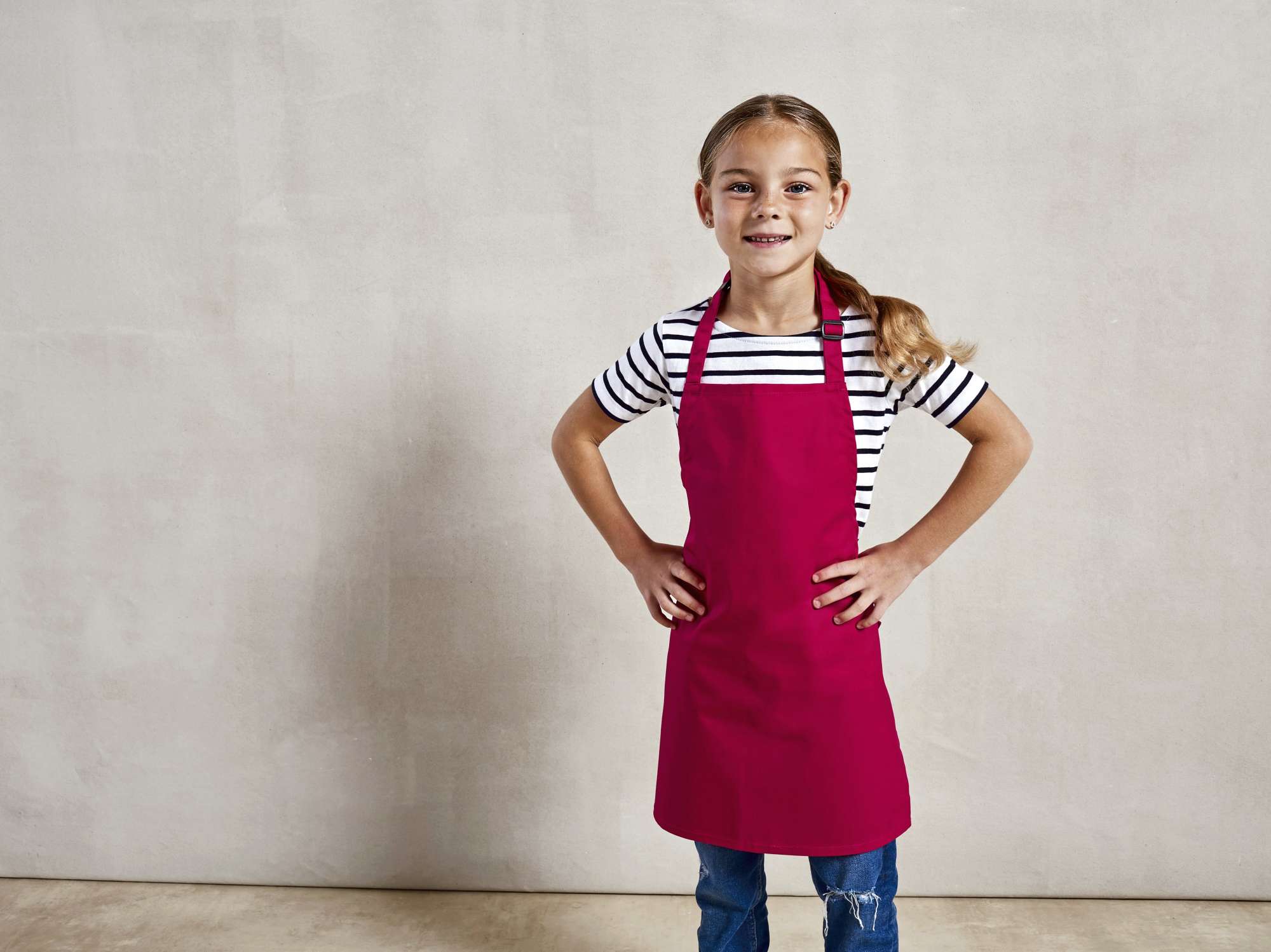 Kinder-Latzschürze mit verstellbarem Bindeband