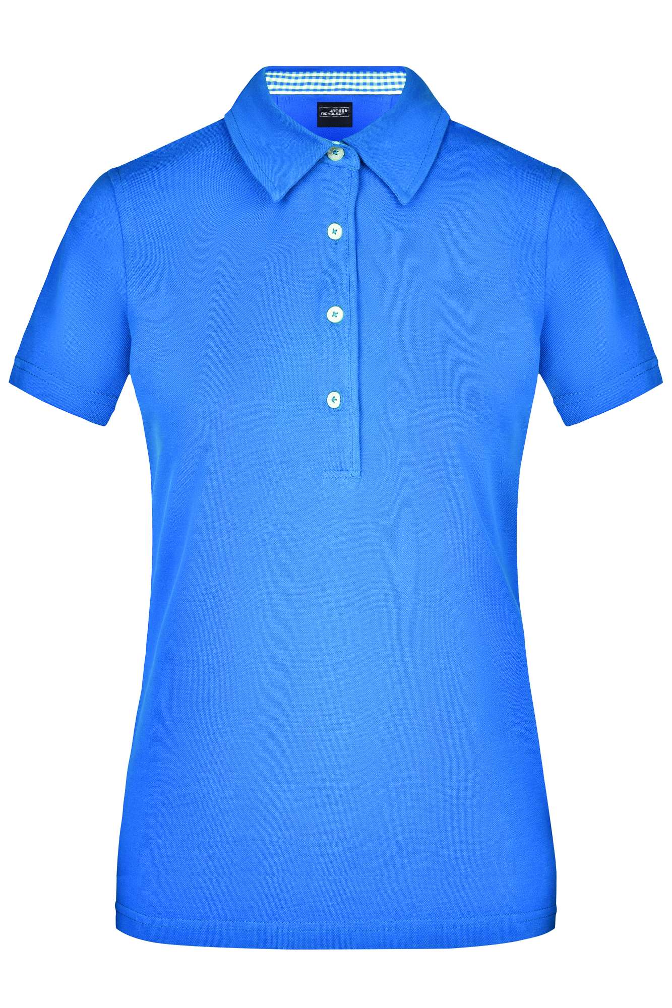 Piqué Polo mit Kontrastknöpfen für Damen