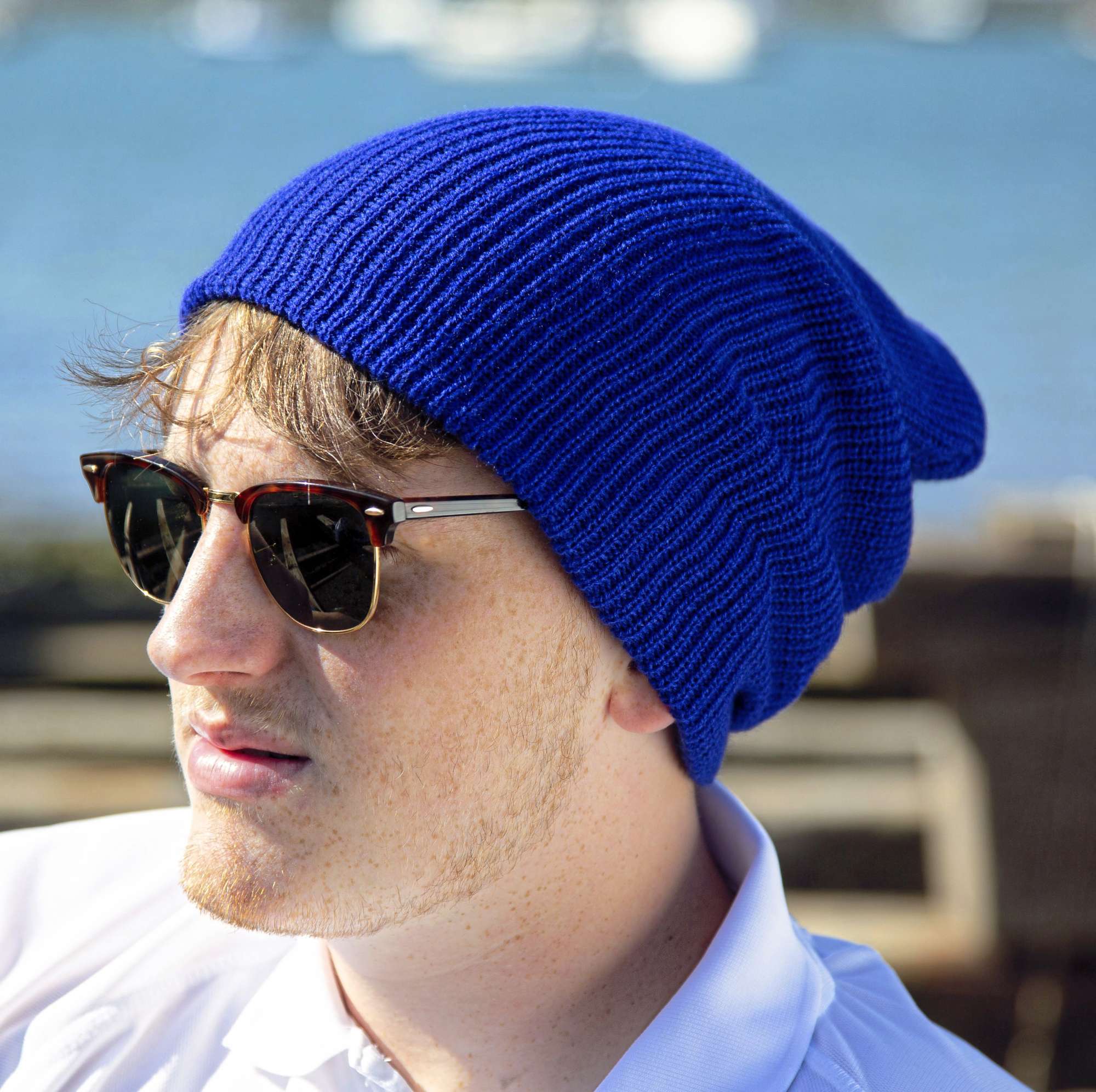 Result Winter Essentials Oversize Softex® Beanie aus Polyacryl, Royal One Size, RC31