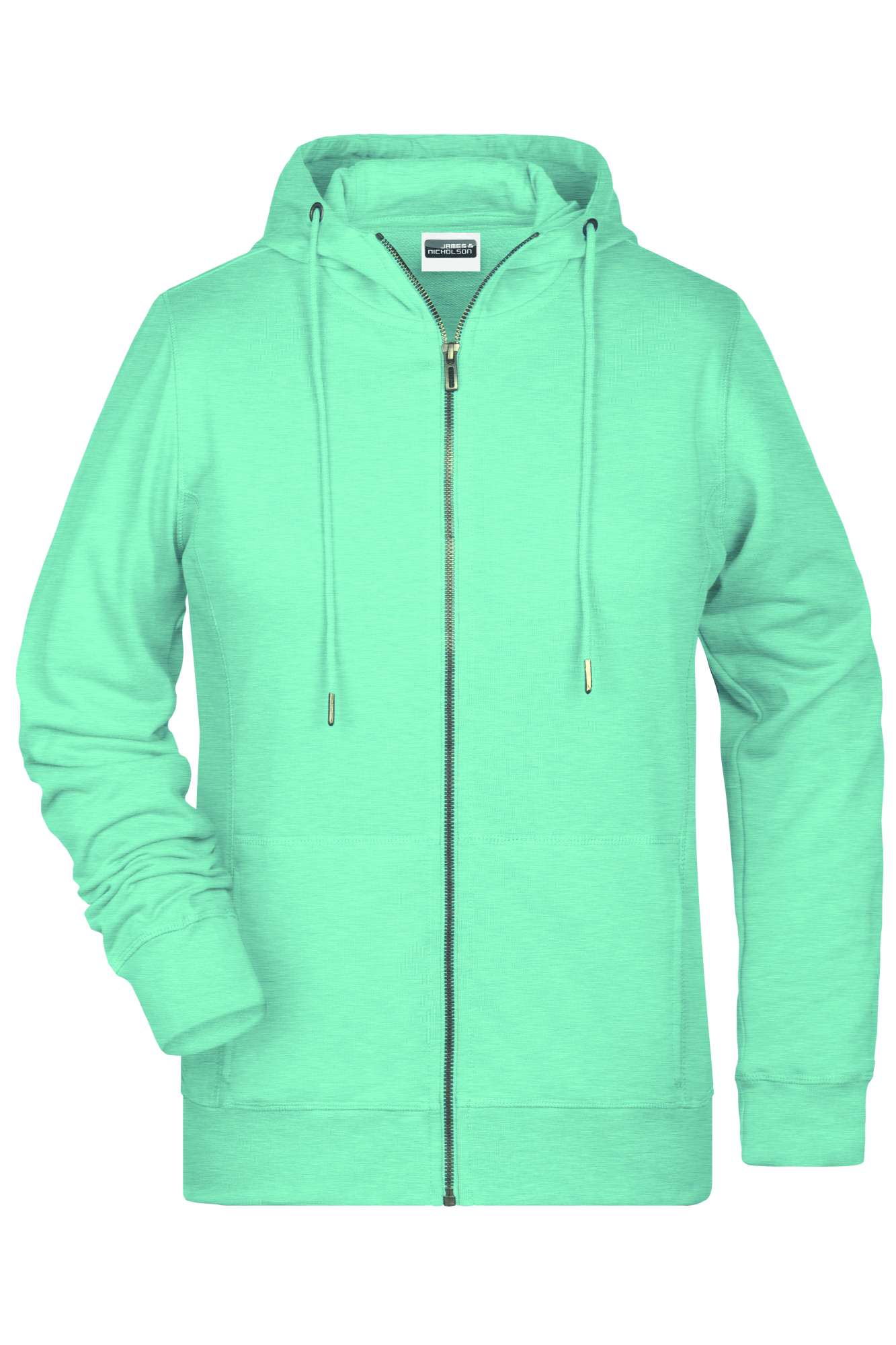 James&Nicholson Zip-Hoodie aus Bio-Baumwolle für Damen, Olive M, JN8025