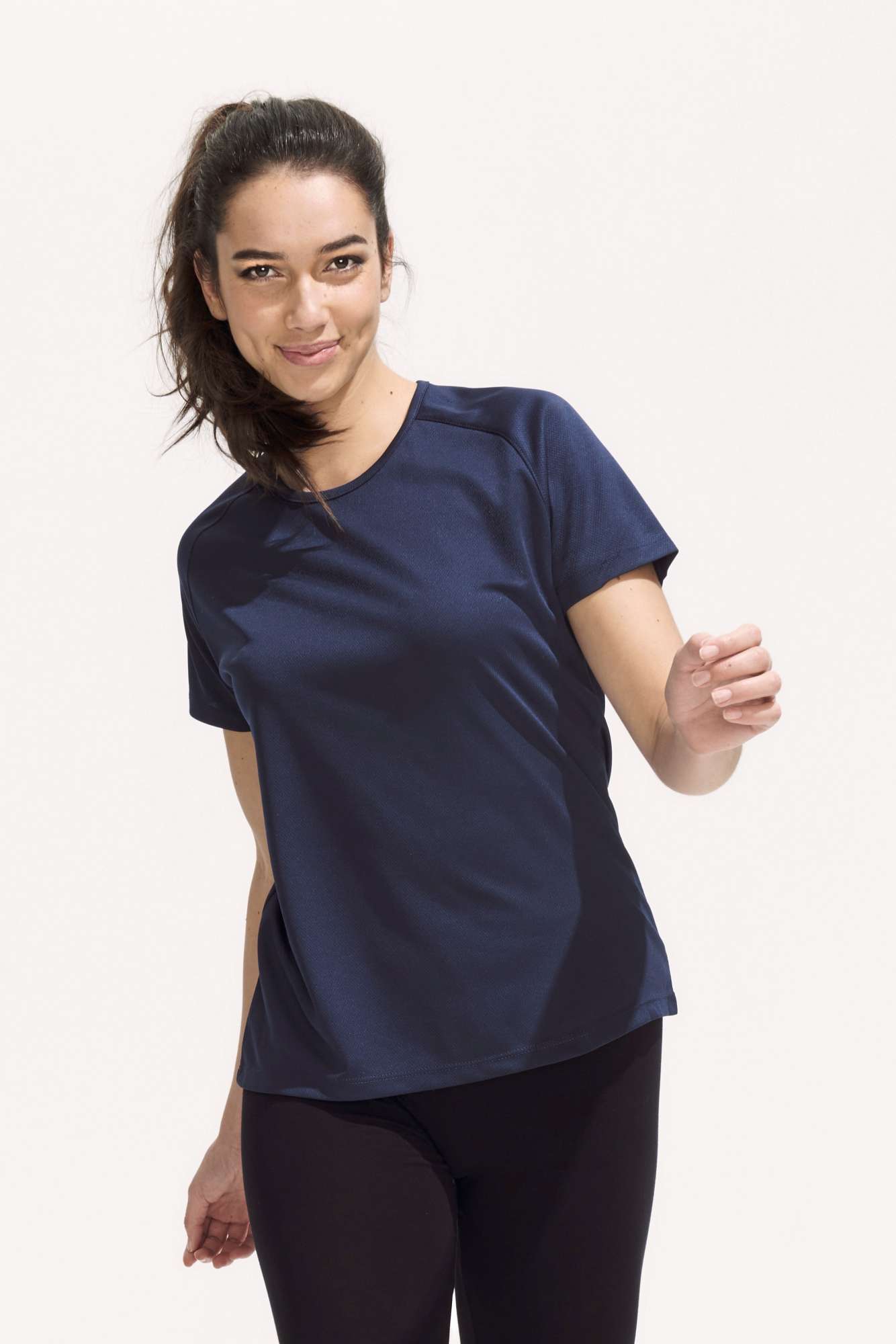 Sportliches Raglan T-Shirt mit Neon-Akzenten