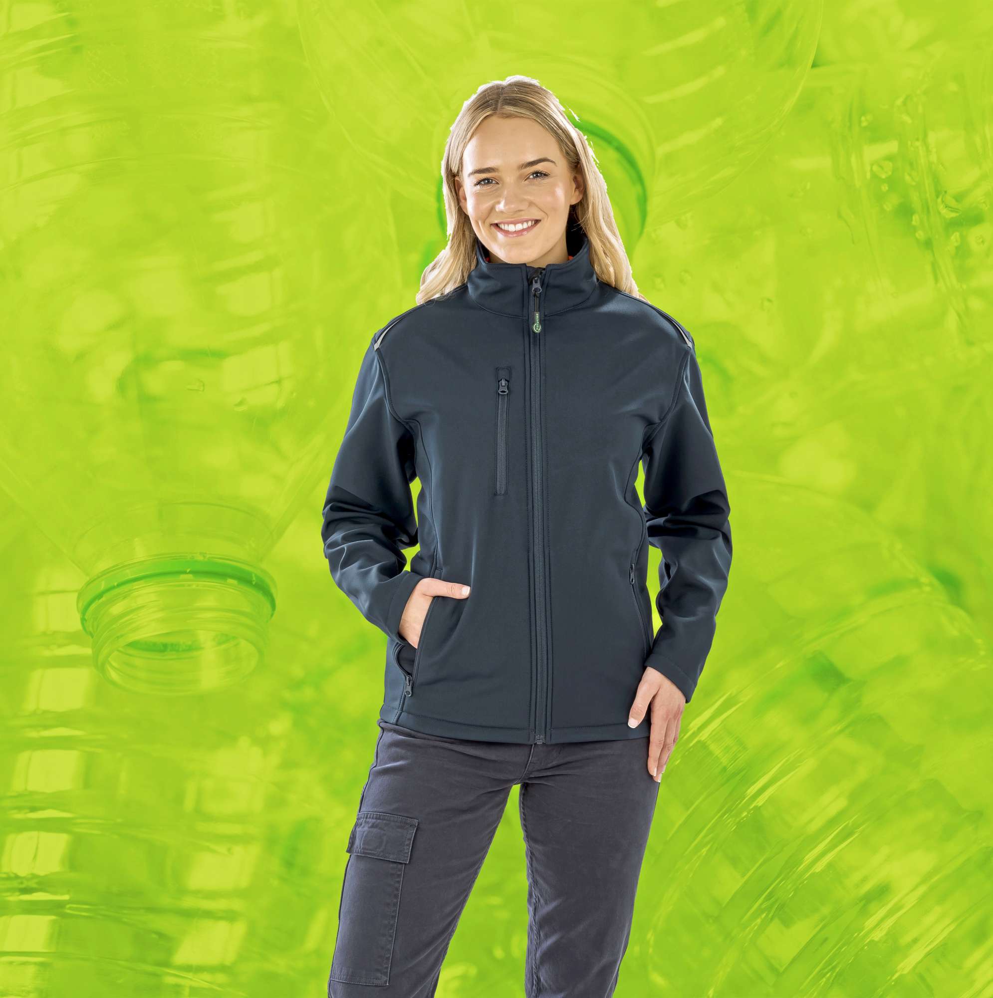 Softshell Jacke aus Recyclingmaterial für Damen