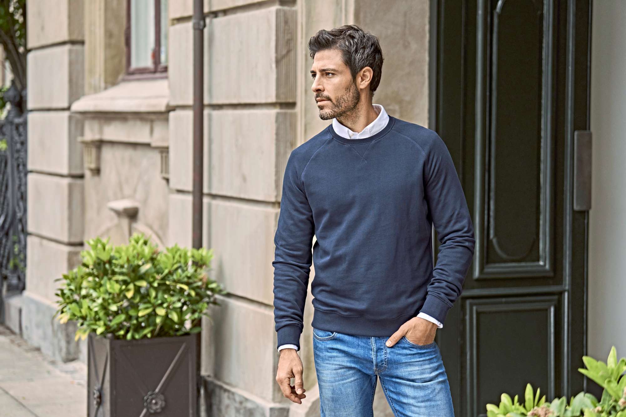 Langarm-Sweatshirt mit Raglan-Ärmeln