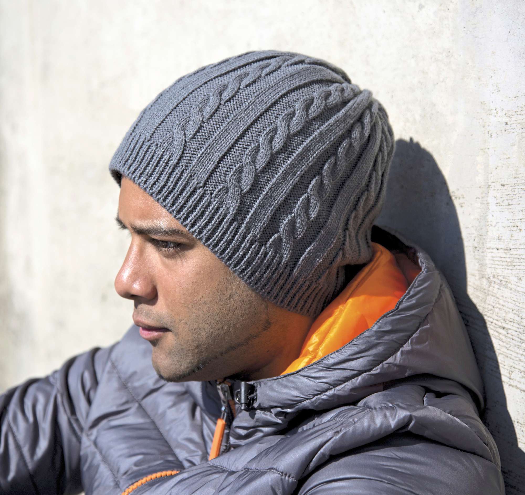 Grob gestrickter Mariner Hut mit Fleece