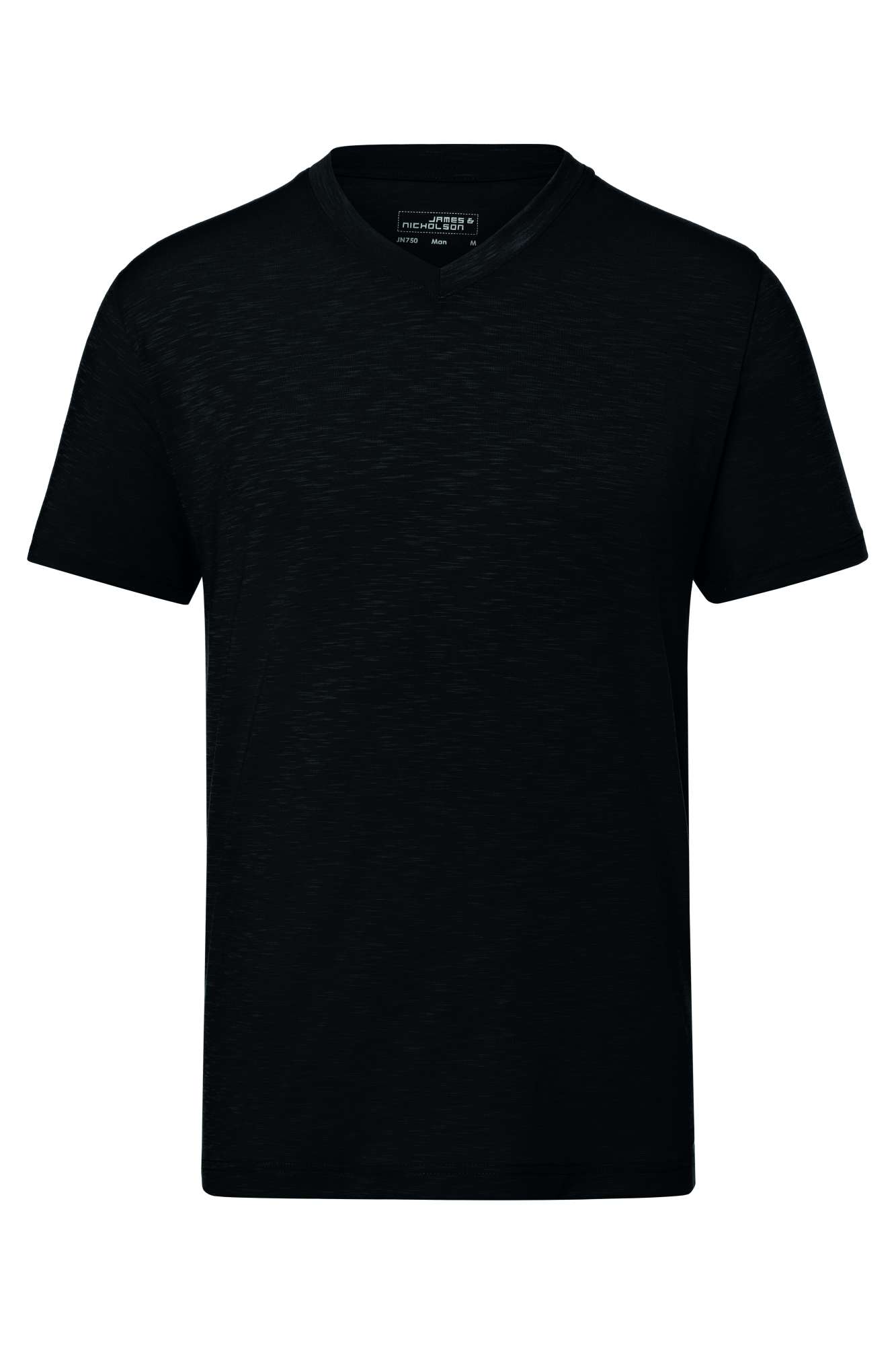 Slub T-Shirt mit V-Ausschnitt für Herren