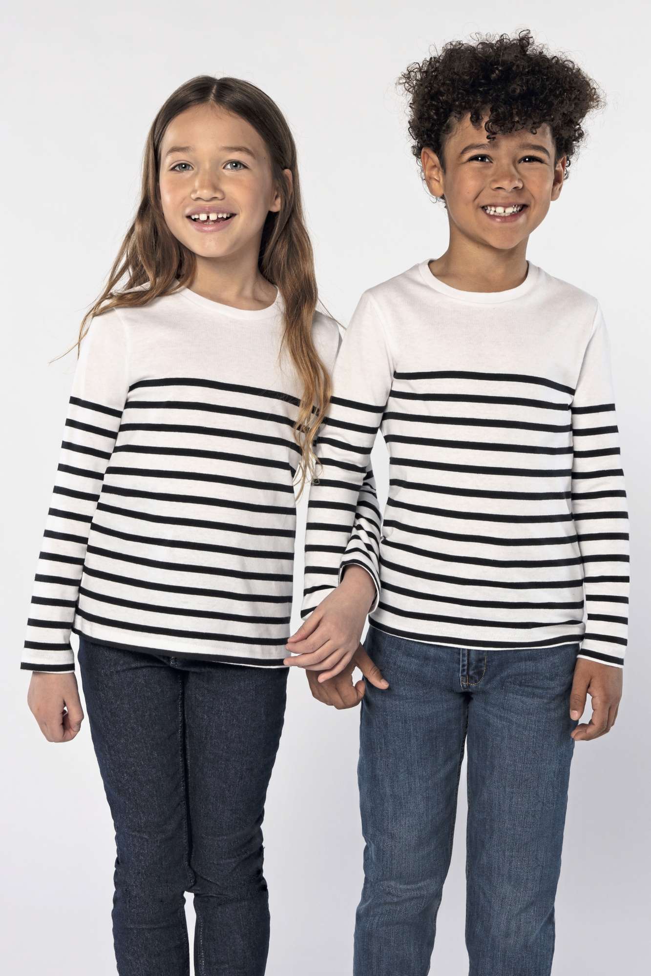 Gestreiftes Langarmshirt Matrosen-Look