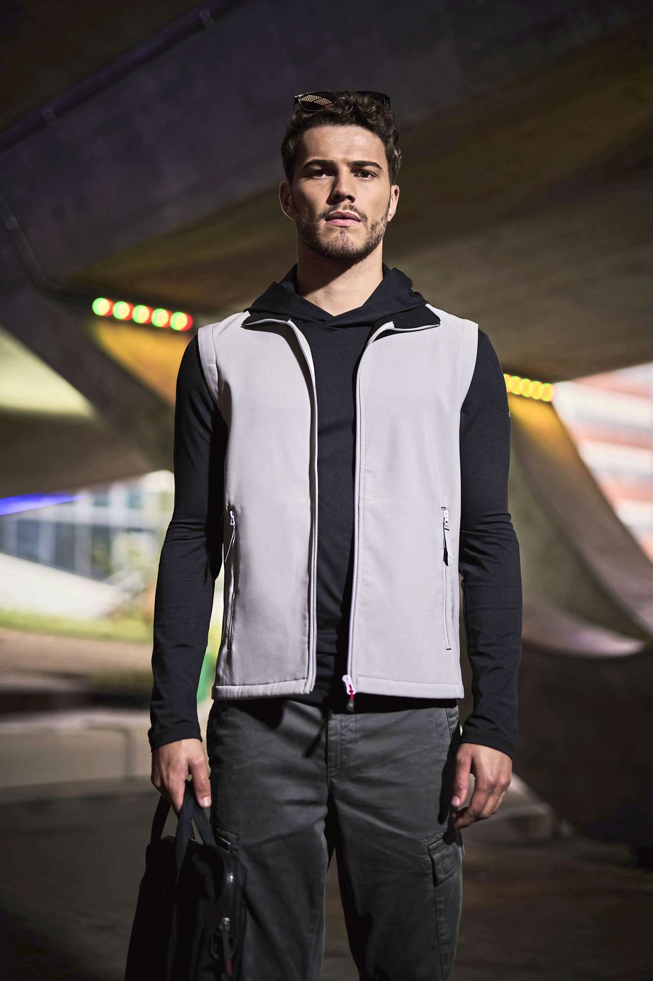 Regatta Professional Ascender 2-Layer Softshell Bodywarmer Fleece, Black/Mineral Grey XL, RG925