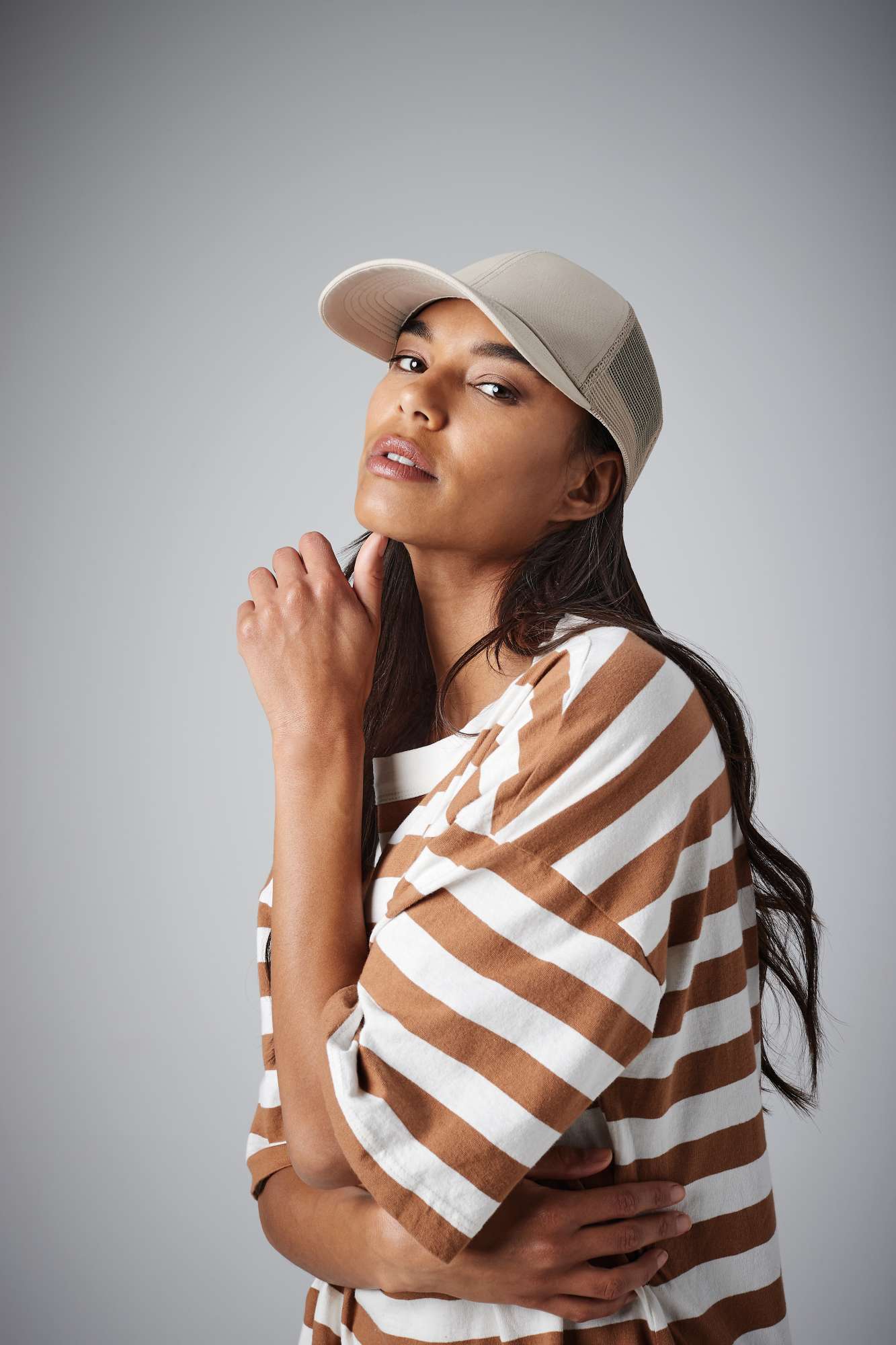 Bio-Baumwoll Trucker Cap mit Mesh