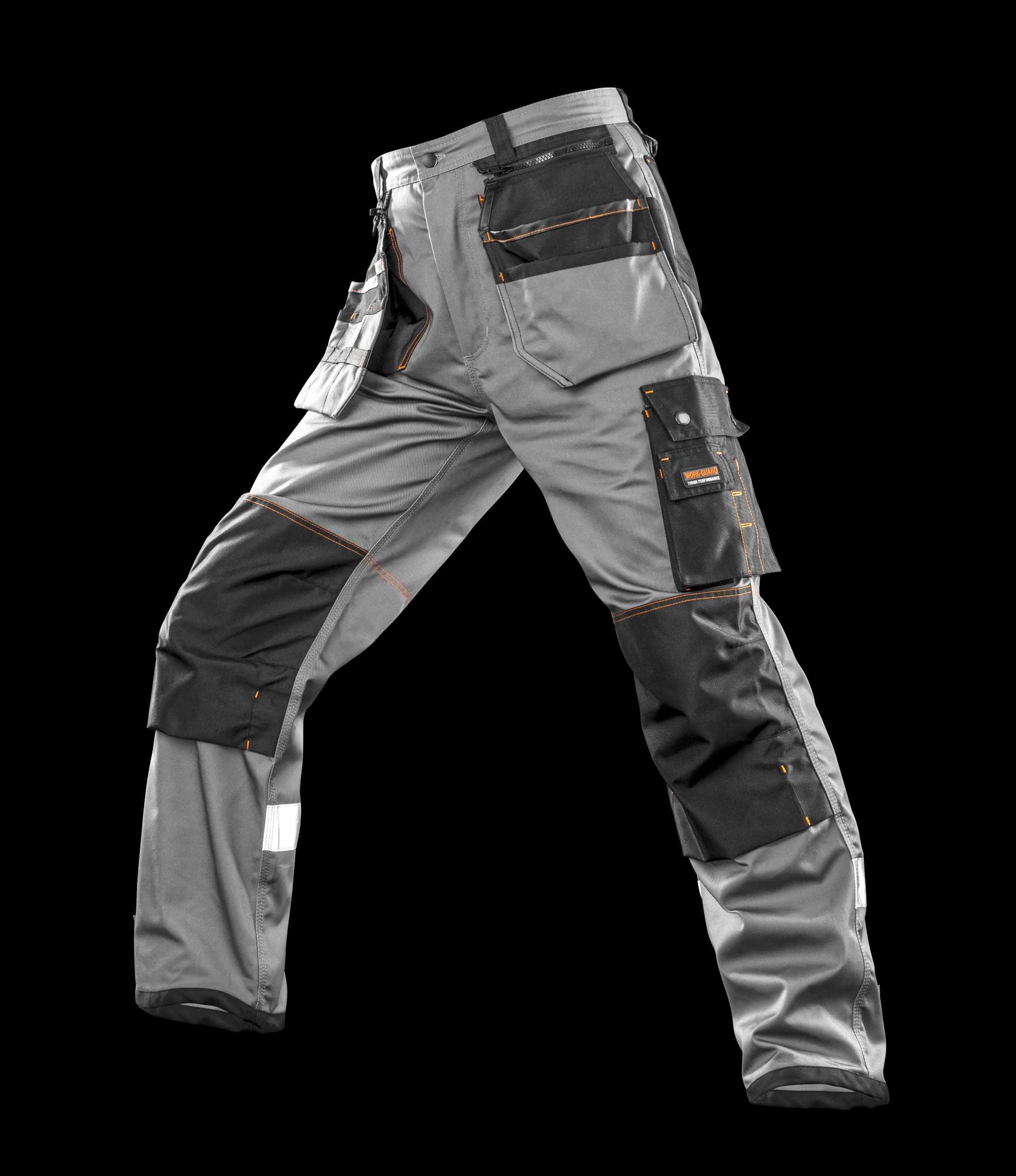 Result Work-Guard Cordura® X-Over Holster Arbeits Hose, Grey/Black XL, RT324