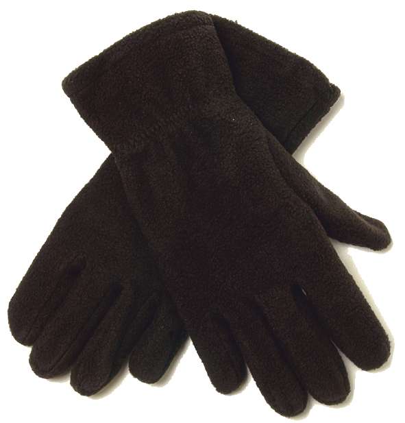 L-merch Fleece Promo Handschuhe 100% Polyester, Black M/L, C1863