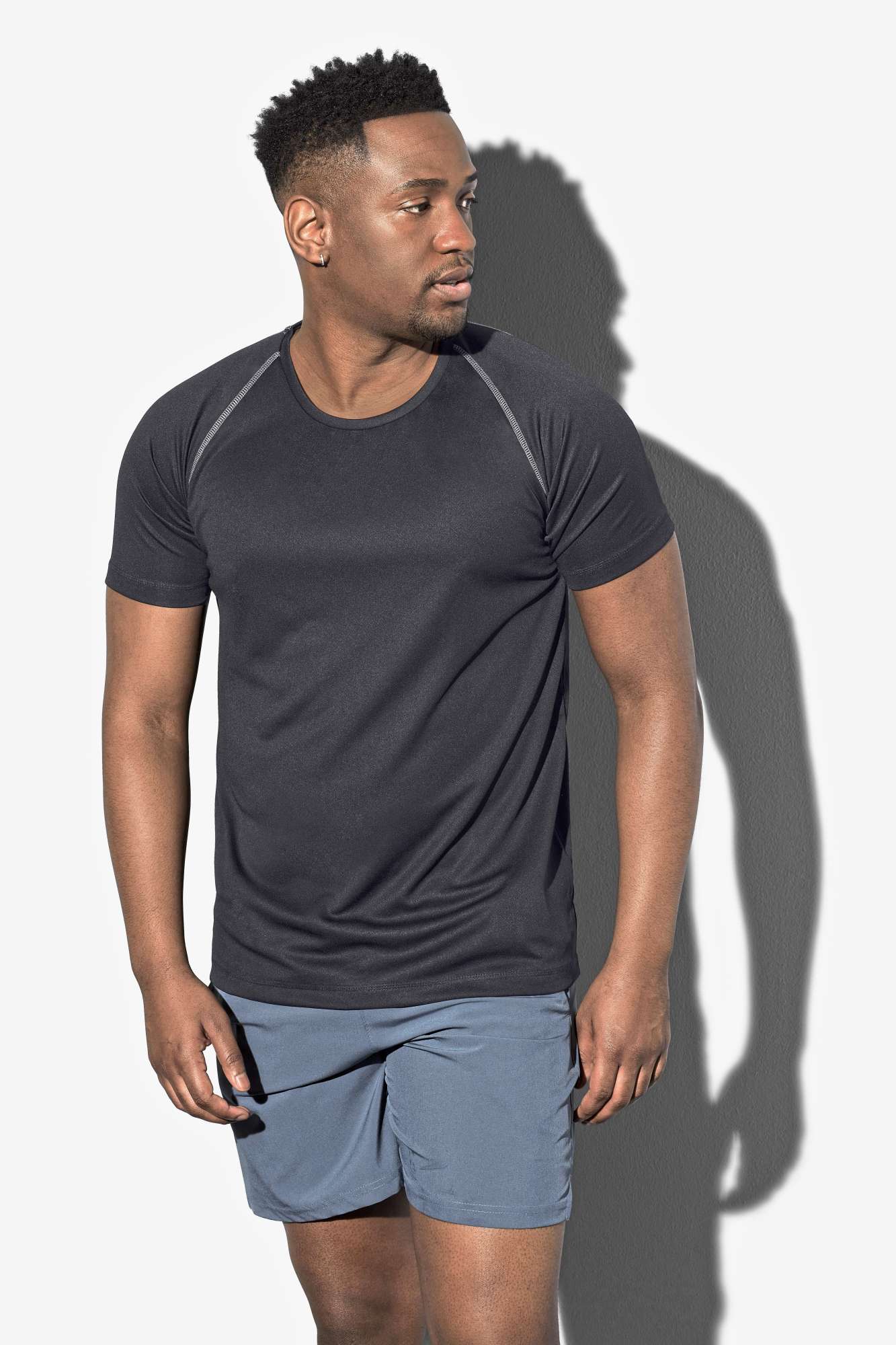 Aktives Raglan T-Shirt aus Polyester