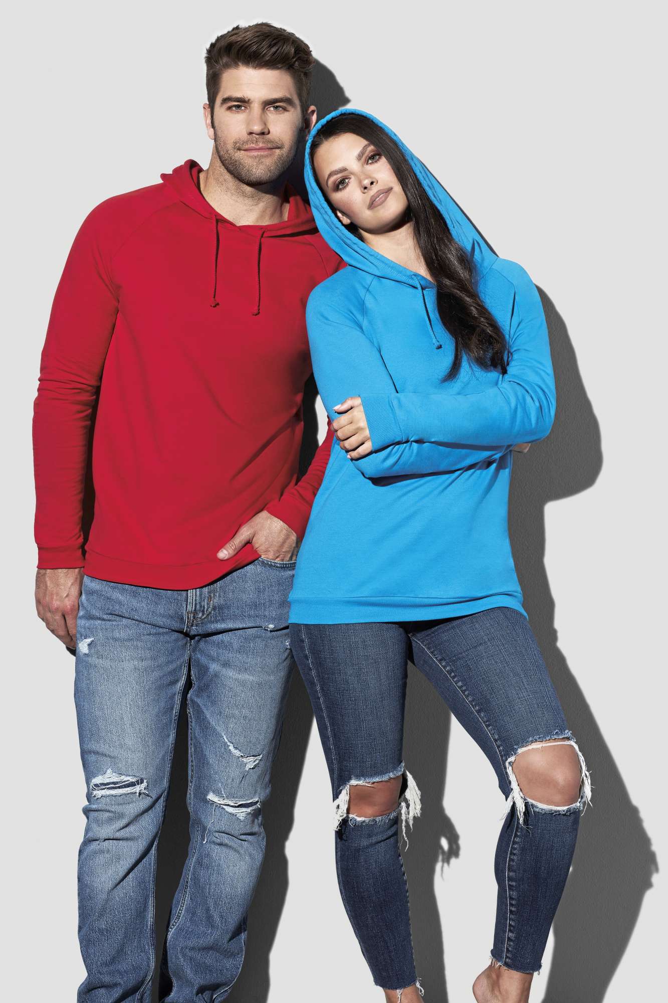Leichter Baumwoll-Hoodie mit Raglan-Ärmeln