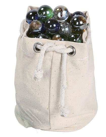 Canvas Zuziehbeutel 20x19 cm, Oeko-Tex