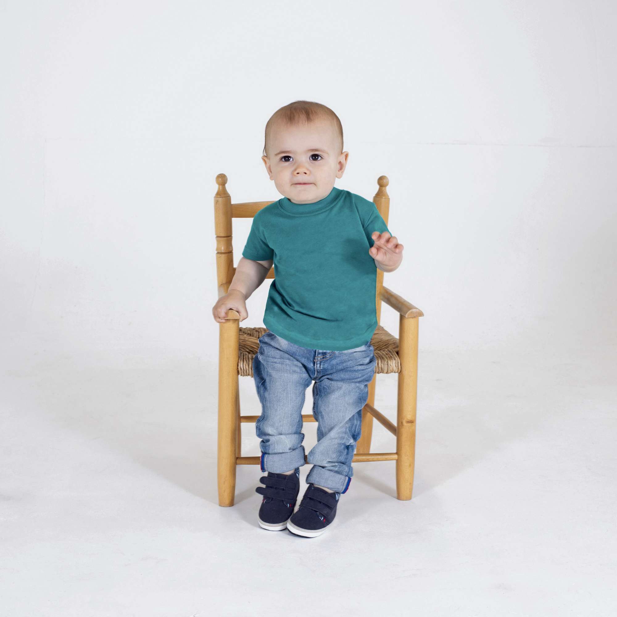 Larkwood Baby-Kinder T-Shirt aus Baumwolle, Sublimations White 24/36 Monate, LW020