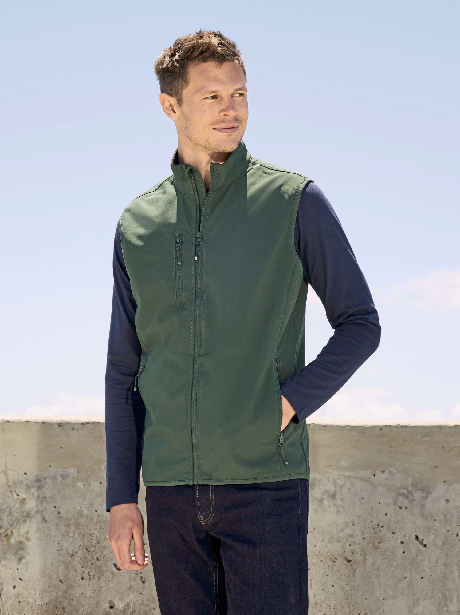SOL´S Falcon Softshell Bodywarmer mit Reißverschluss, Royal Blue 241 M, L03825