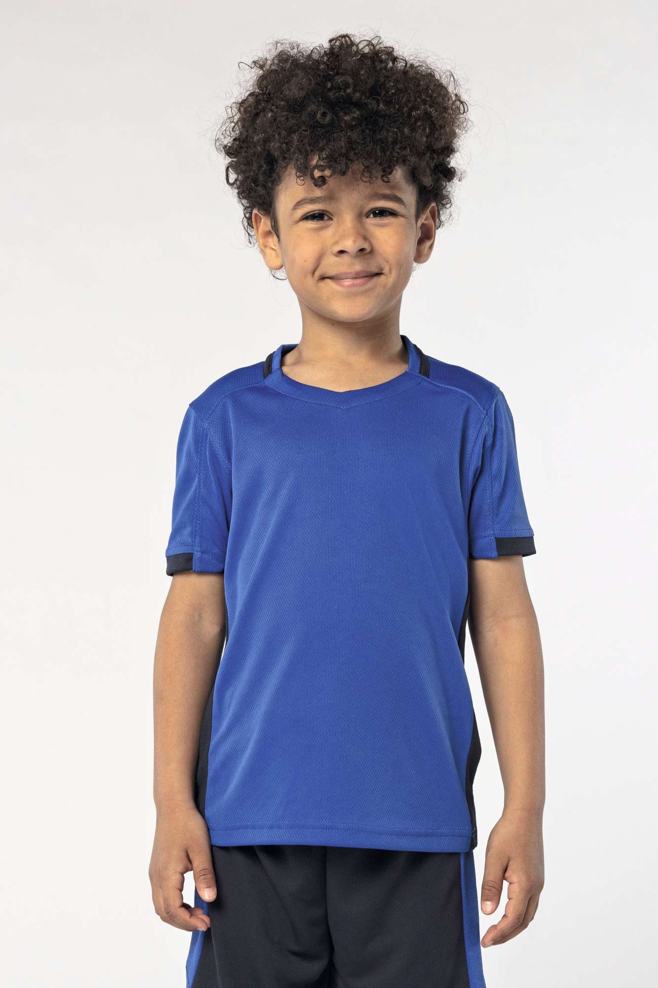 V-Ausschnitt Sporttrikot mit Mesh-Einsätzen für Kinder