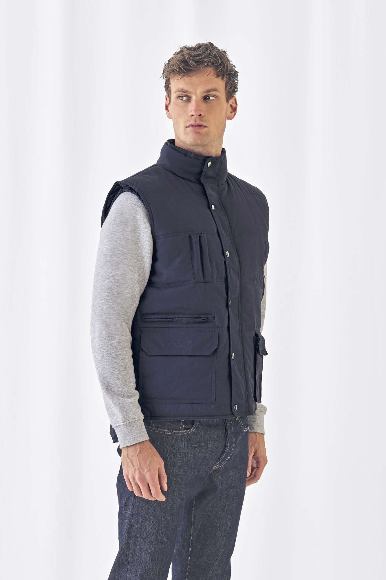 B&C COLLECTION Bodywarmer Explorer mit Windstopper-Funktion, Red M, BCJU880
