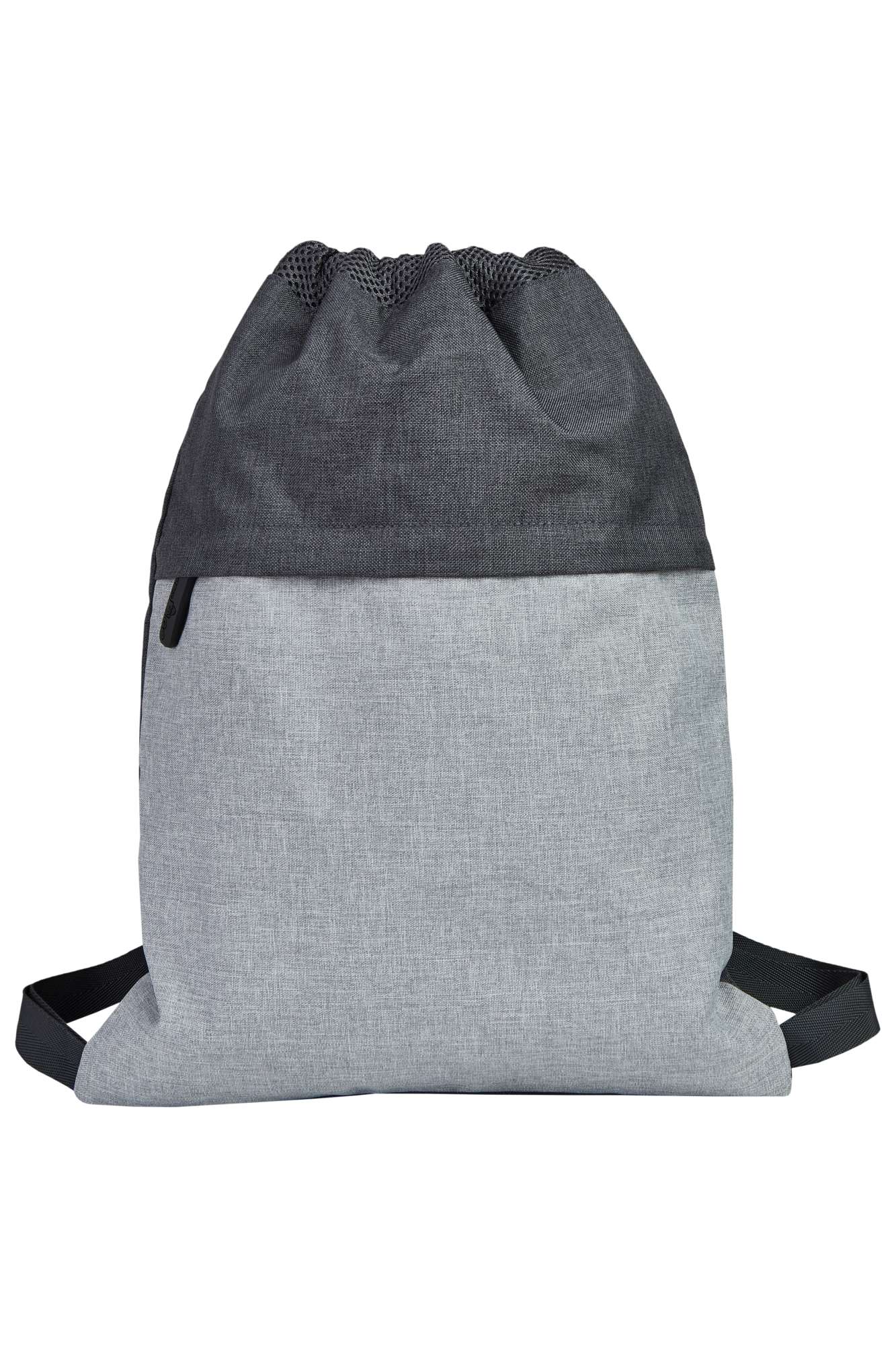 Bags2Go Gothenburg Gymsac mit Air-Mesh Tunnelzug, Dark Grey Melange/Light Grey Melange 43 x 33 cm, BS20077