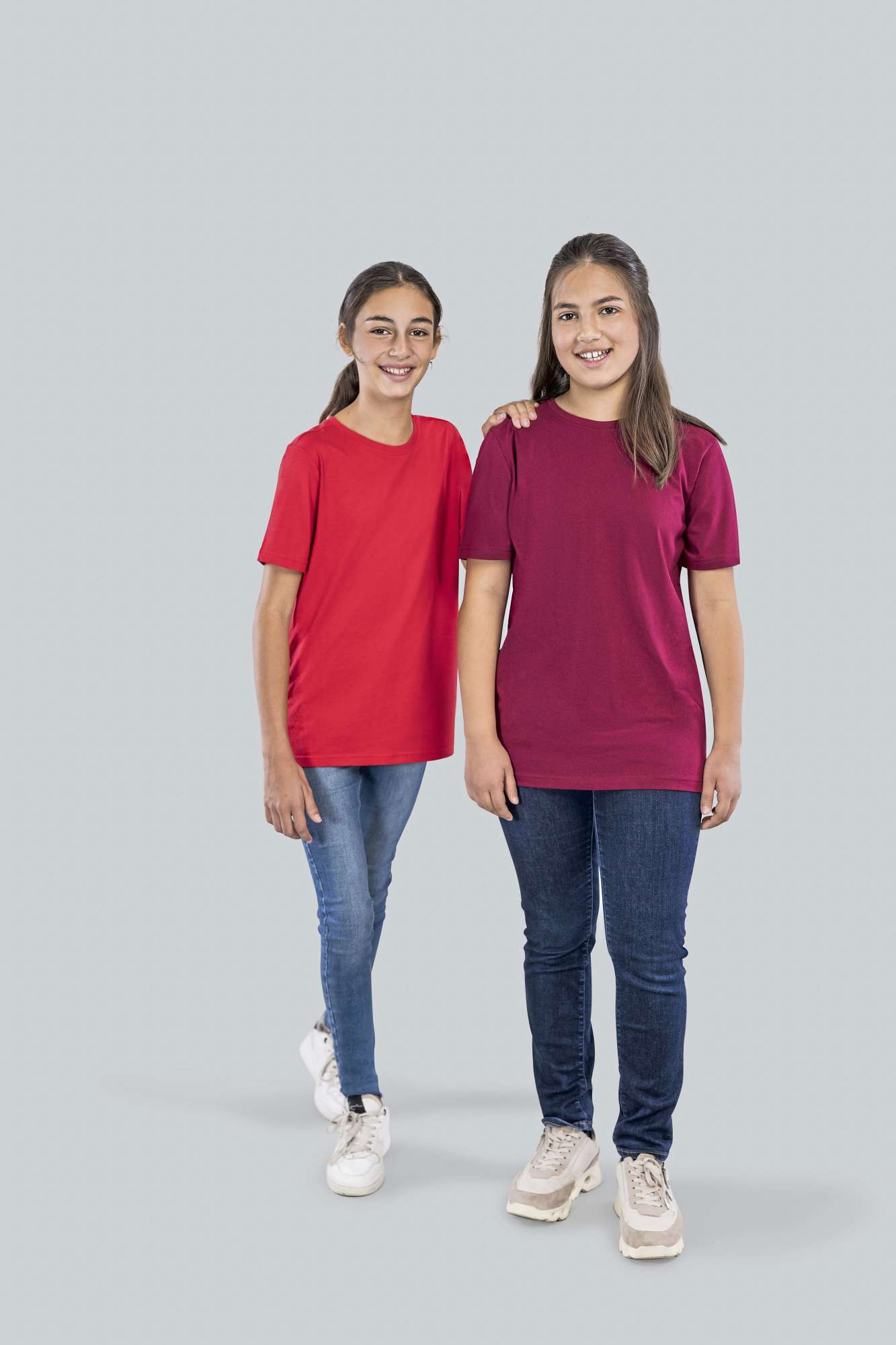 HRM Kids´ Organic Luxury Roundneck Tees Dark Grey M (134/8-9) (HRM2001), HRM2001