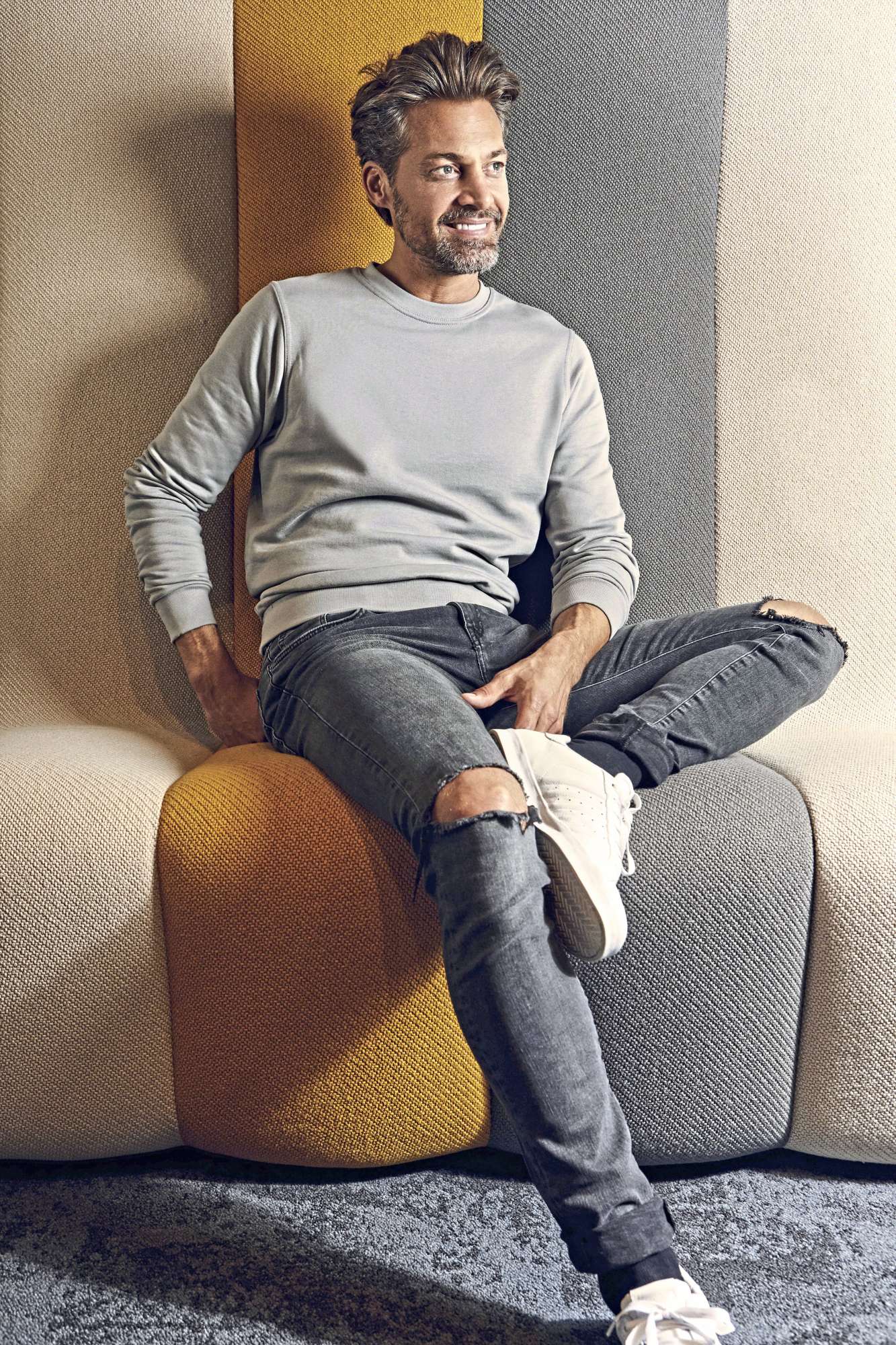 Promodoro Pullover aus Baumwolle mit Elasthan, Sports Grey (Heather) XL, E5099N
