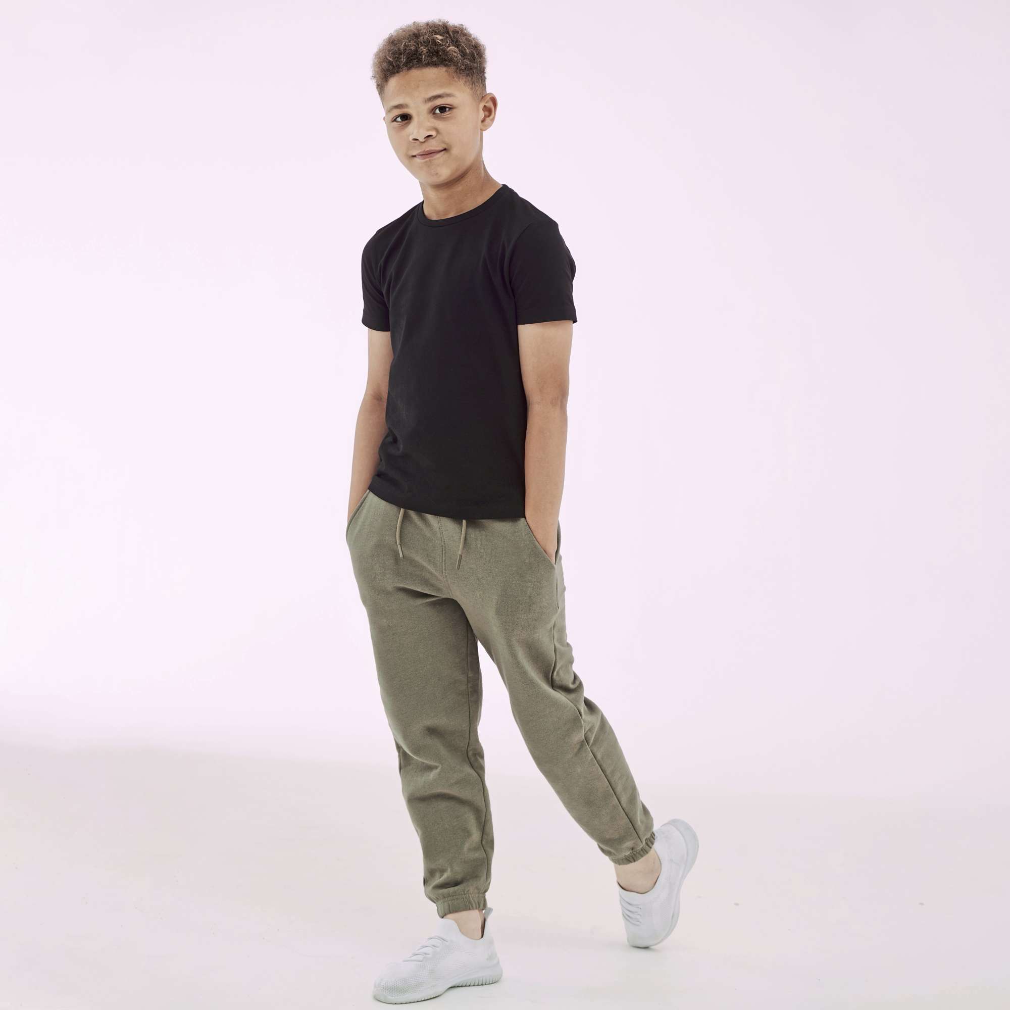 T-Shirt Slim Fit Baumwolle Elasthan für Kinder