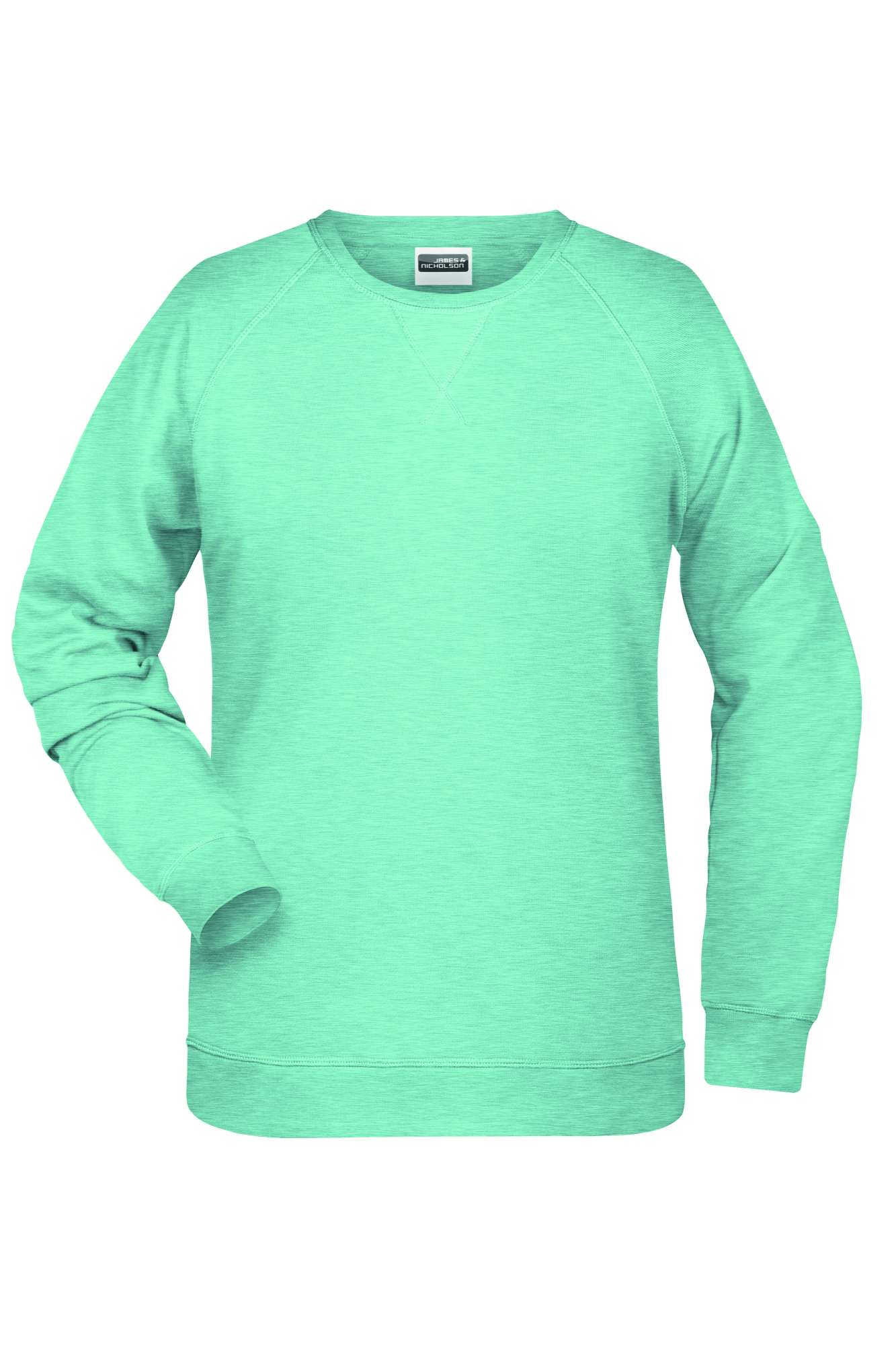 James&Nicholson Sweatshirt aus Bio-Baumwolle für Damen, Royal Heather XXL, JN8021